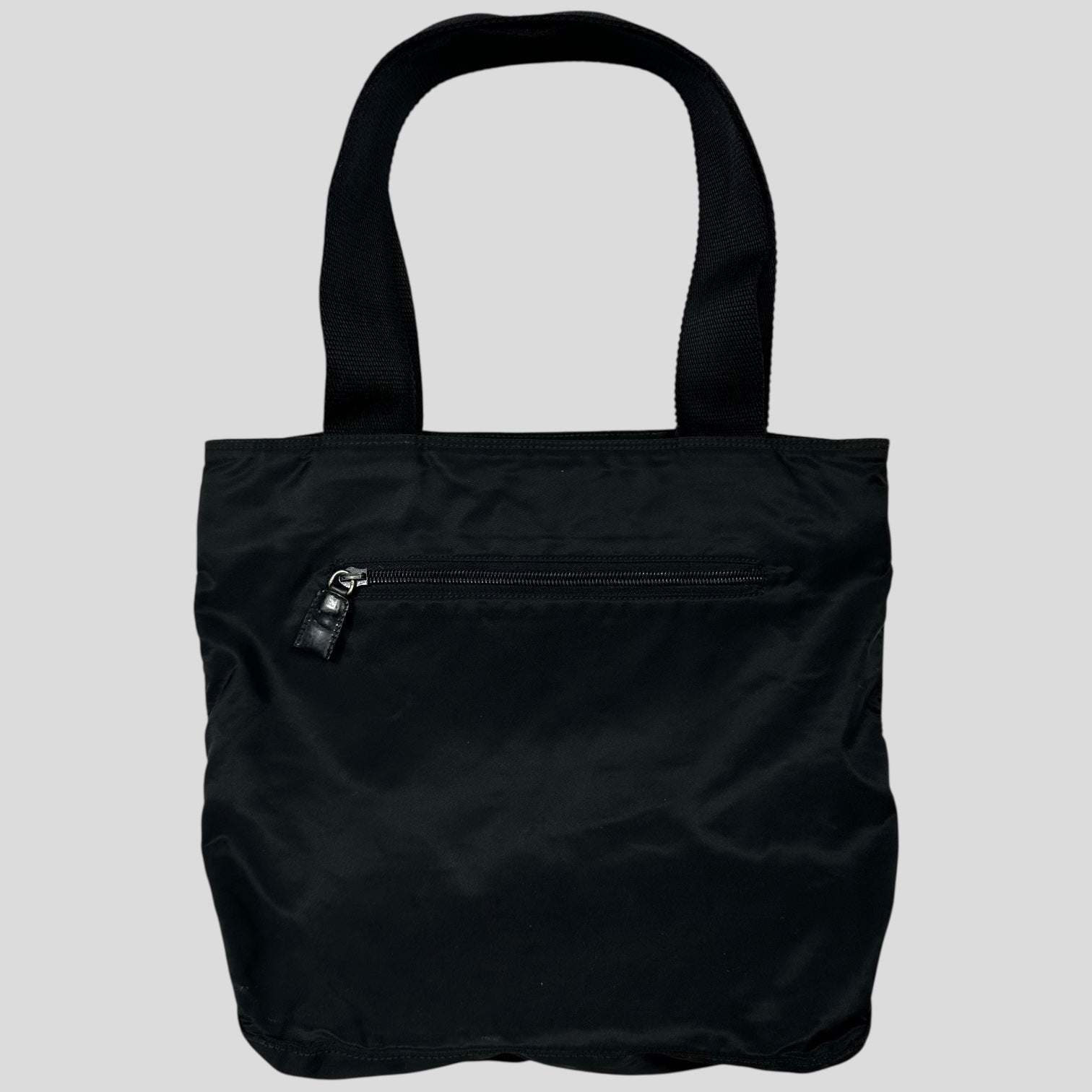 Prada Milano 90s Black Nylon Tote Bag