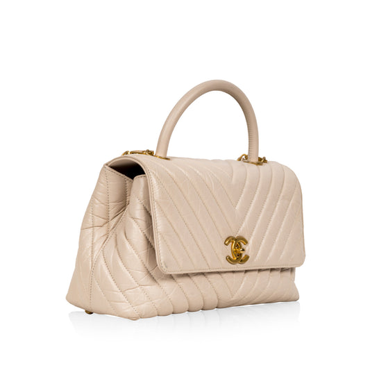 Chanel Coco Handle - Medium - Cream