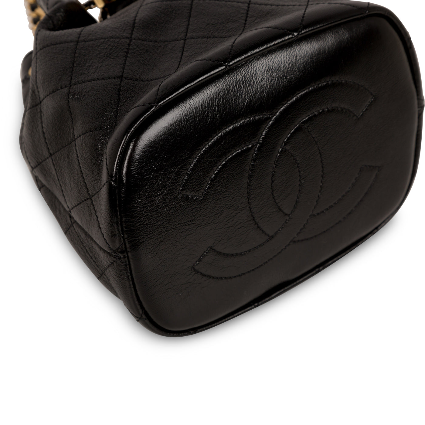 Chanel Glazed Lambskin Bucket Bag