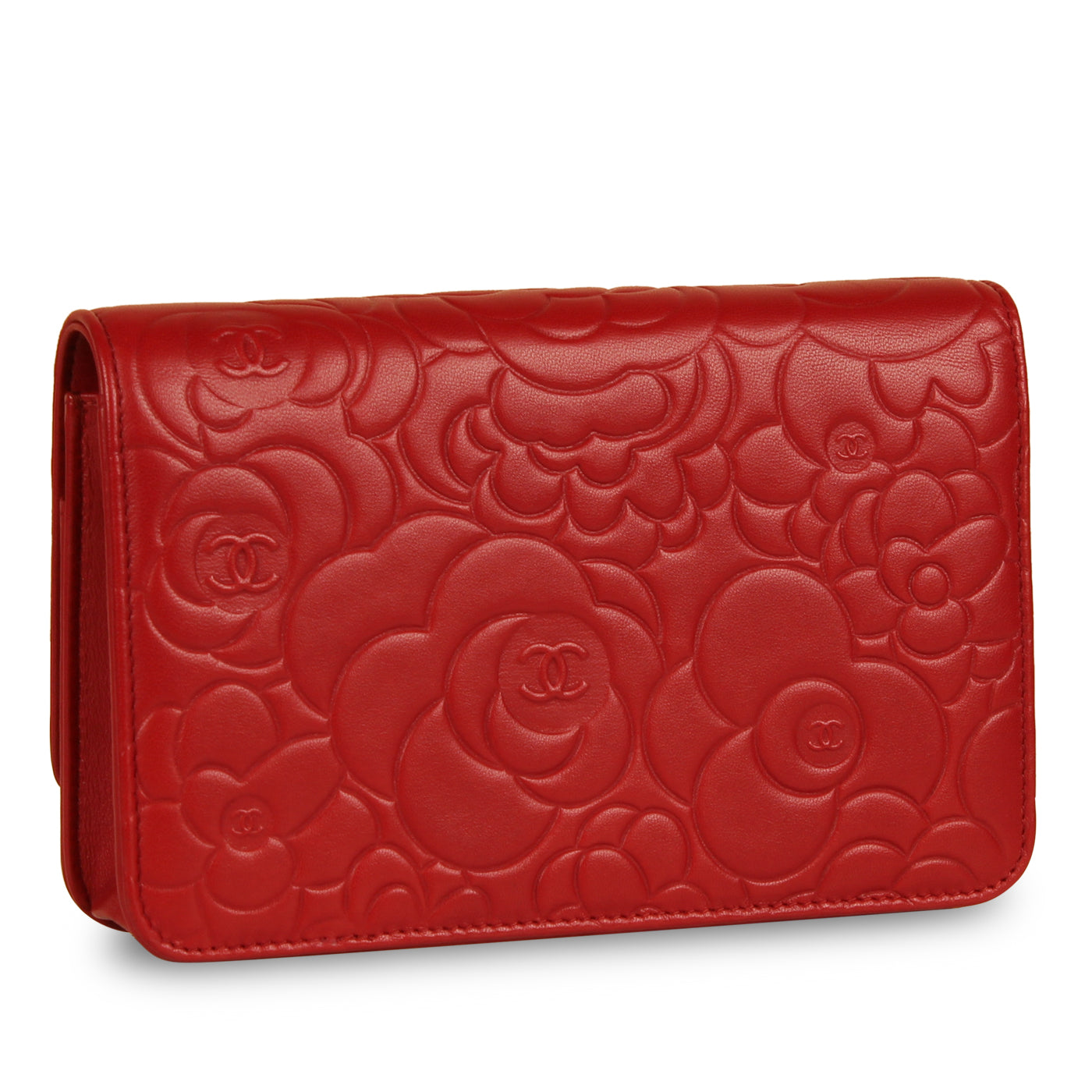Chanel Camellia Wallet On Chain