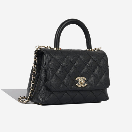 Chanel Mini Coco Handle - Black Caviar