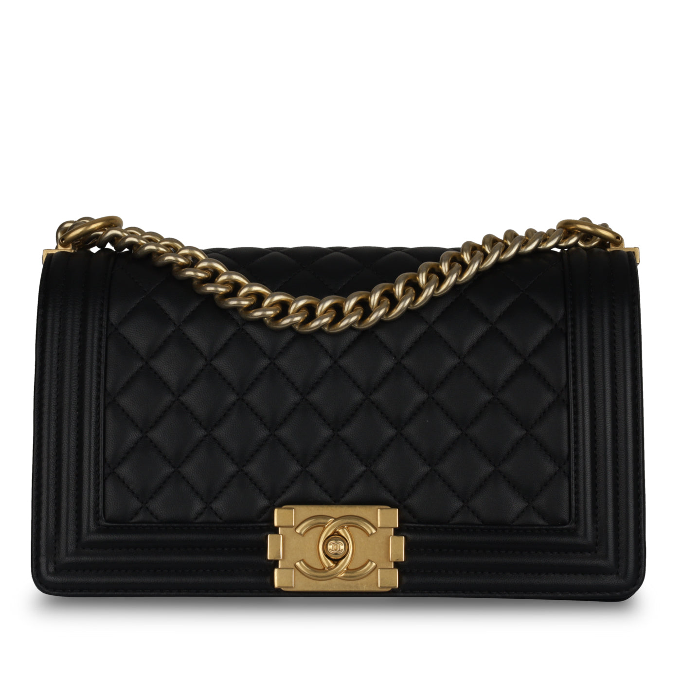 Chanel Old Medium Boy Bag - Black