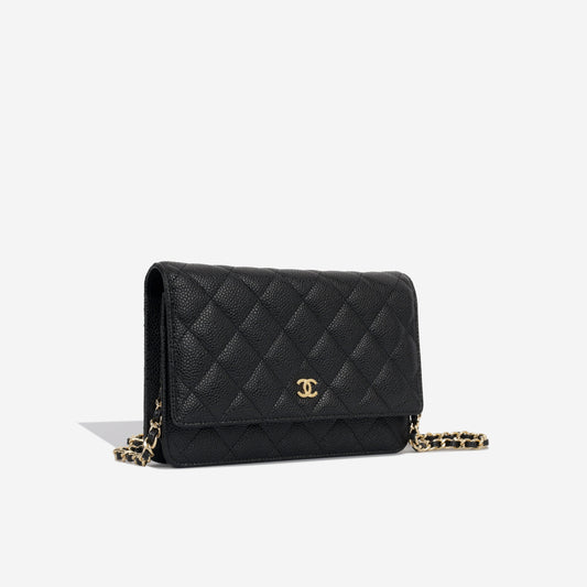 Chanel Classic Wallet-On-Chain - Caviar