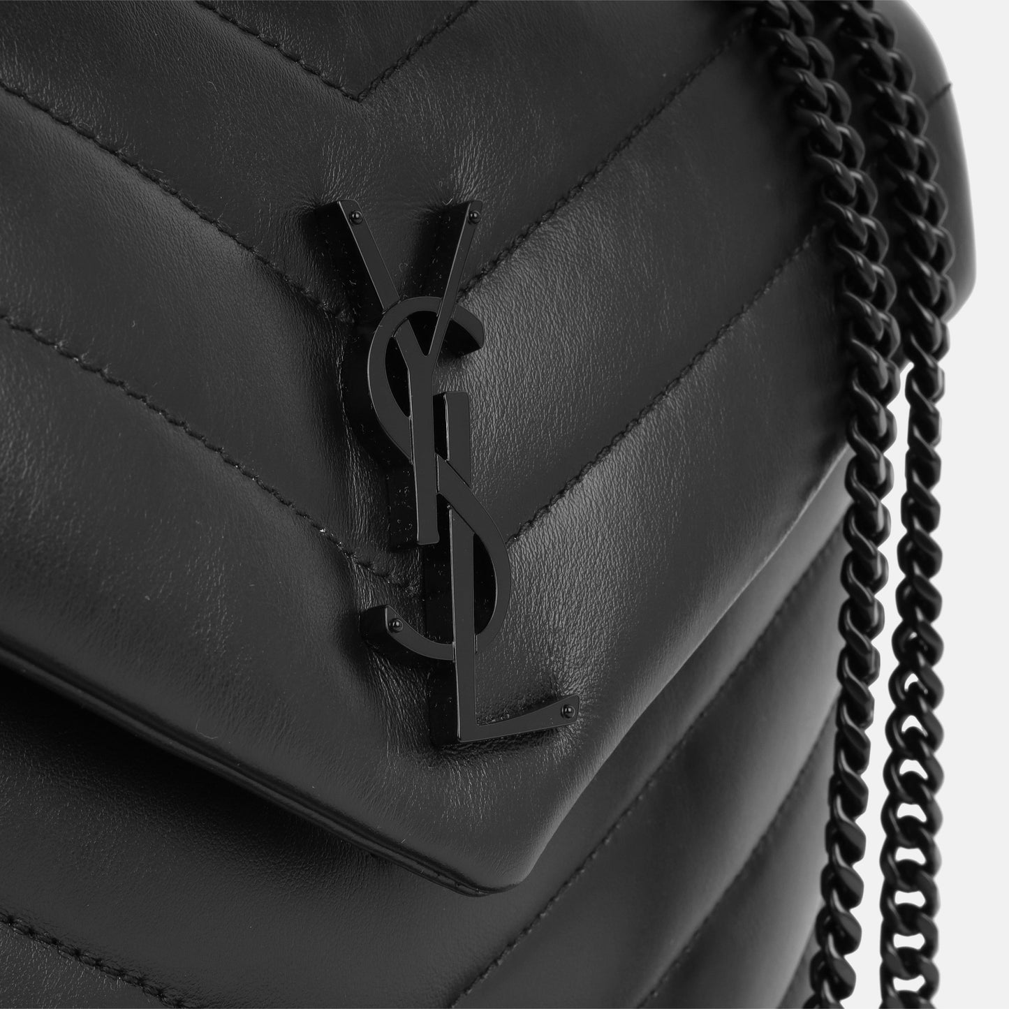 Saint Laurent Small Lou Lou - Black Calfskin BHW