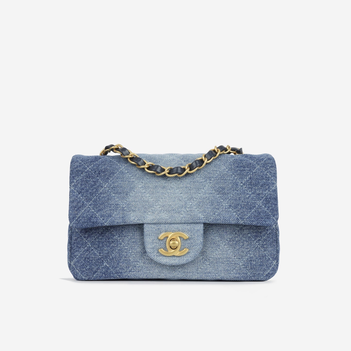 Chanel Mini Rectangular - Blue Ombre Denim