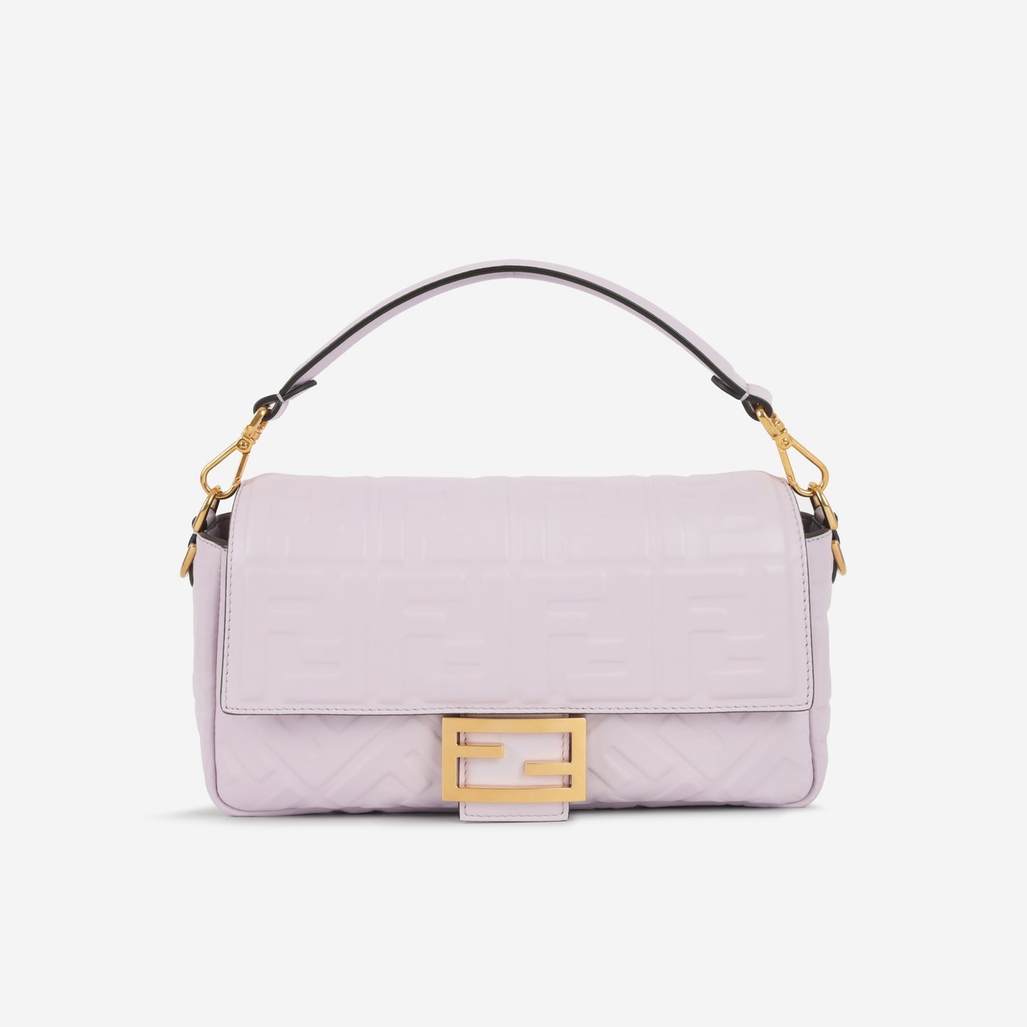 Fendi - Medium Baguette - Lilac Zucca Nappa GHW