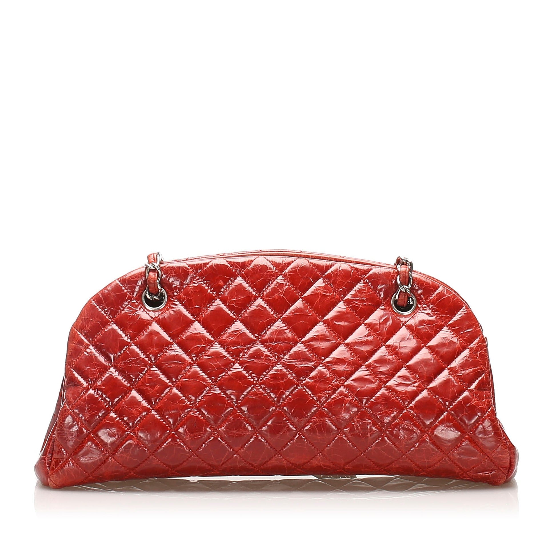 Chanel Mademoiselle Bowling Bag Red