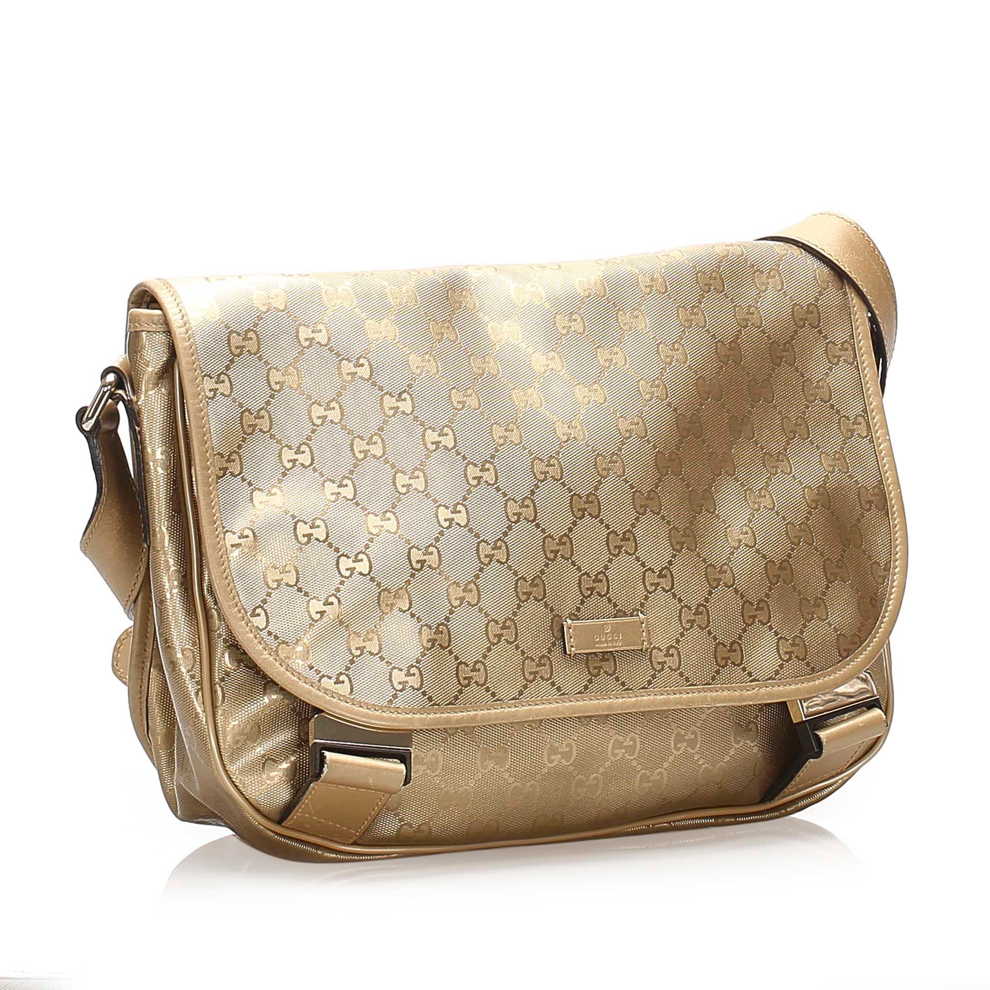 Gucci Nylon Leather Canvas Crossbody