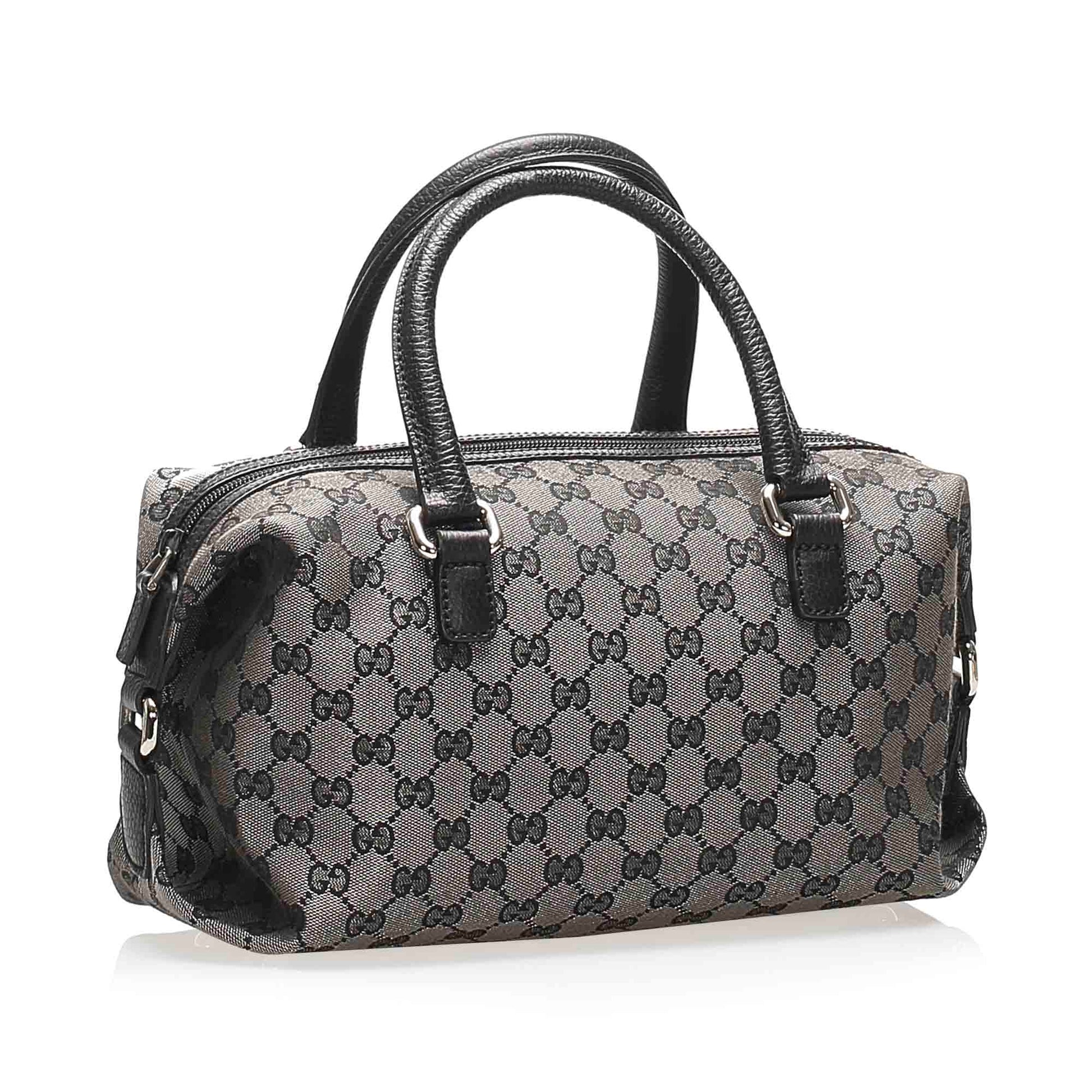 Gucci Leather Canvas Shoulder Bag