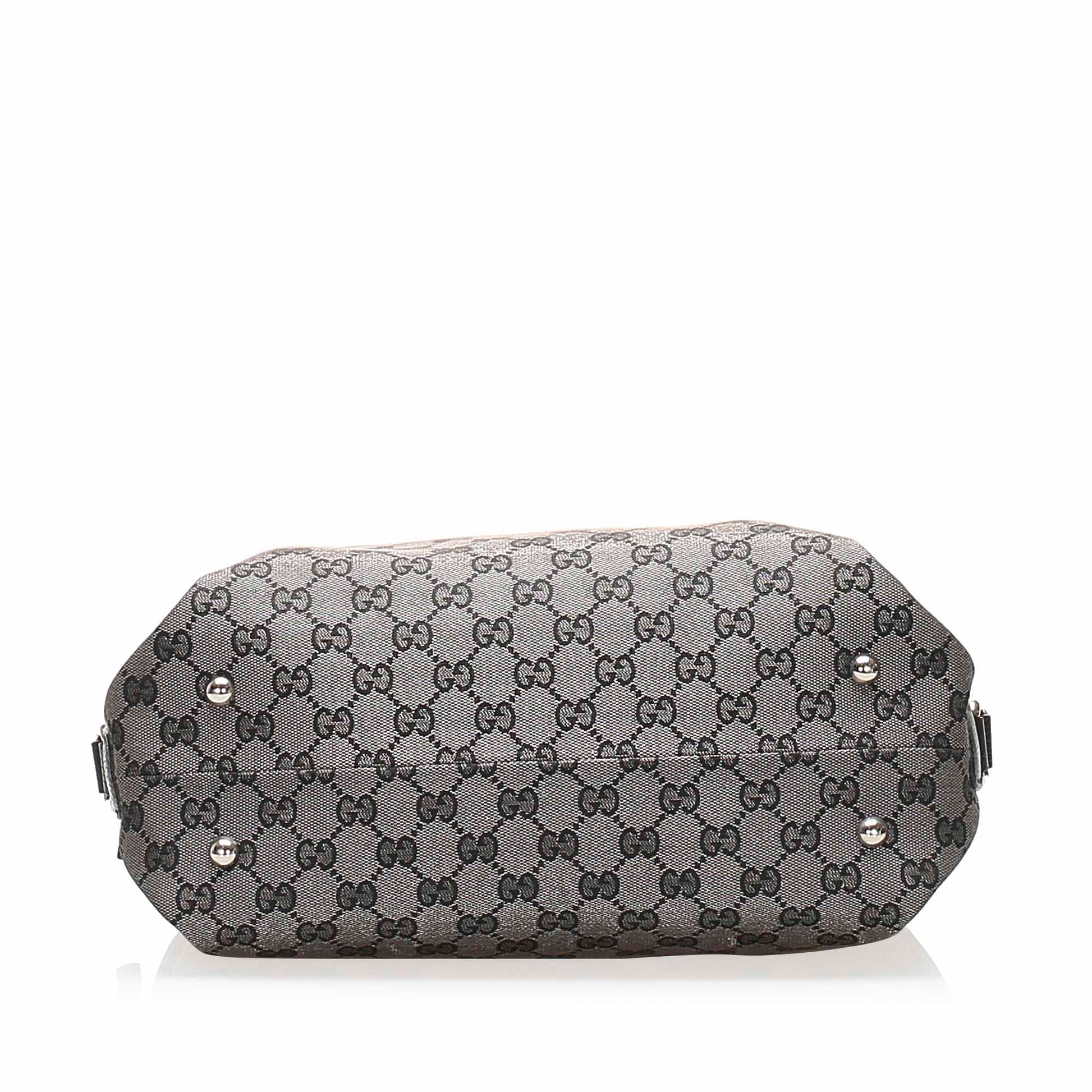 Gucci Leather Canvas Shoulder Bag