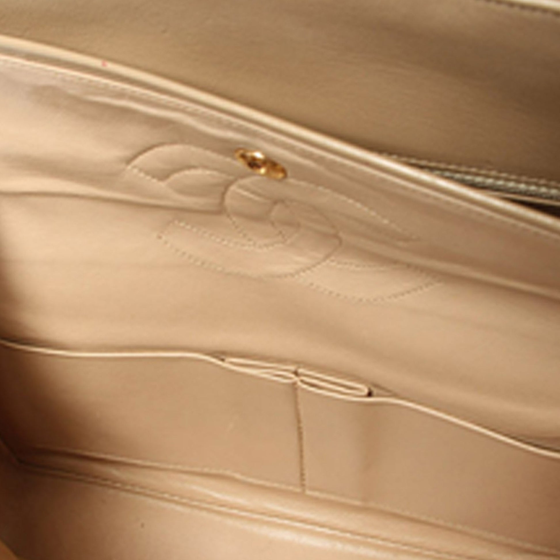 Chanel CC Timeless Classic Lambskin Double Flap Bag Brown