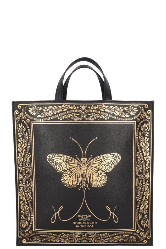 GUCCI Tote Butterfly Convertible Black