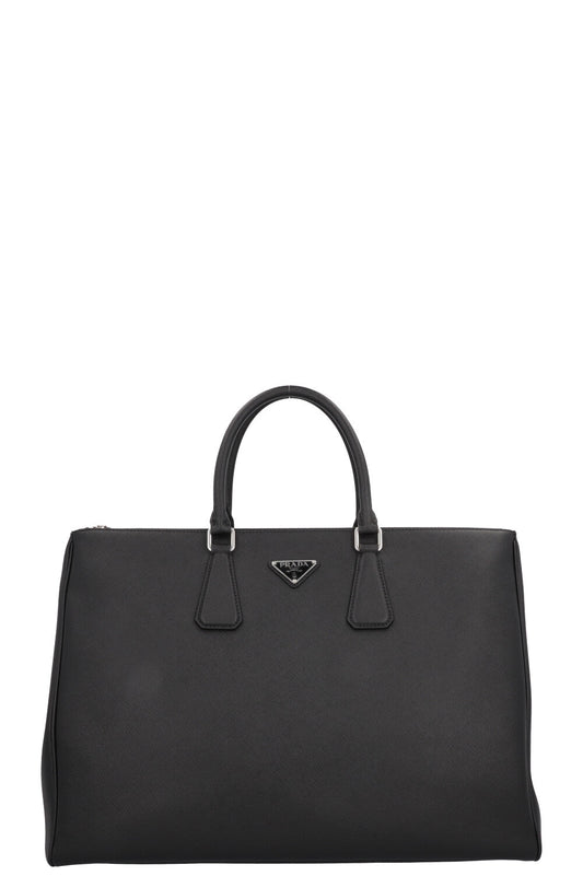 PRADA Large Galleria Tote Bag Saffiano Black