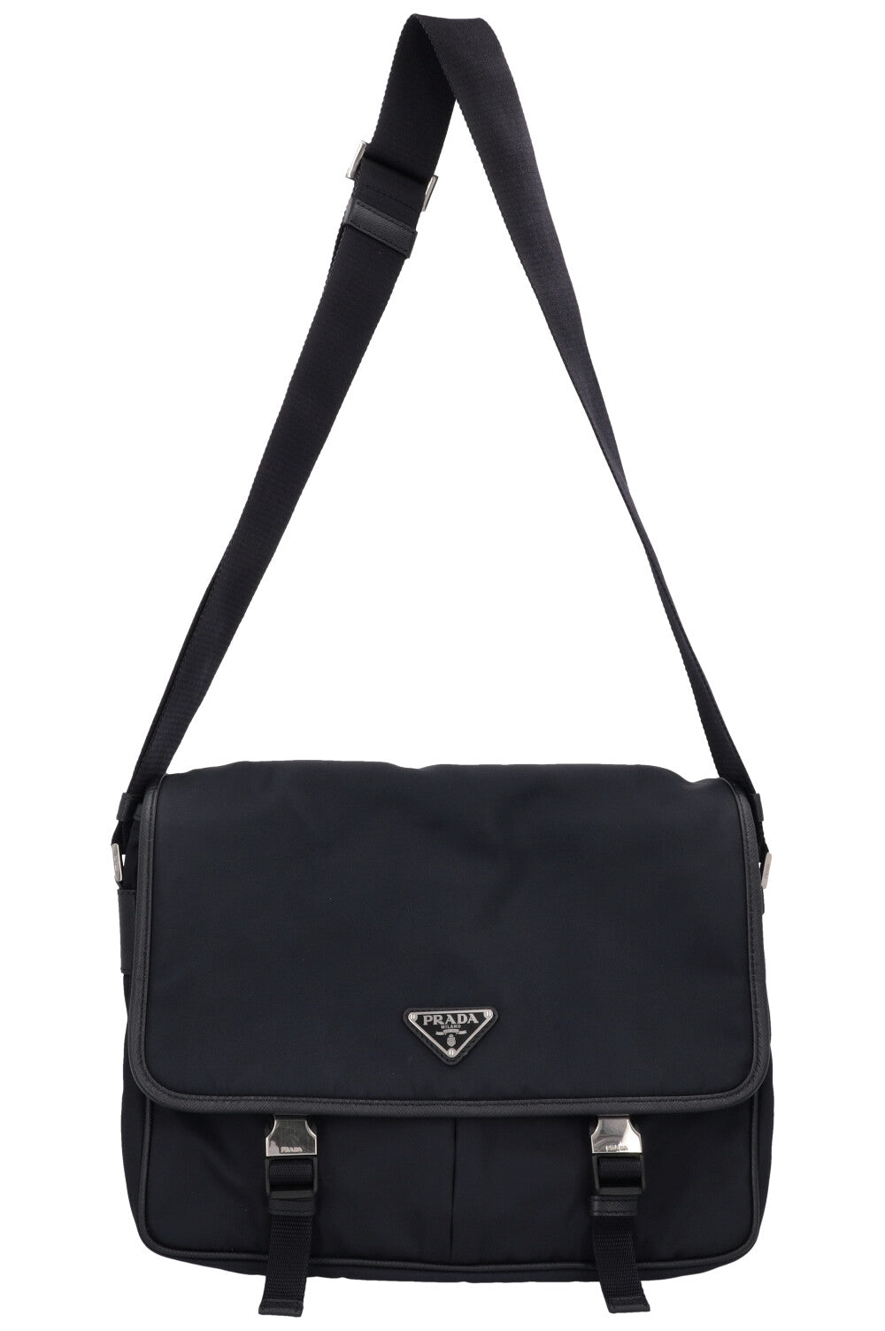 PRADA Nylon Messenger Bag Blue