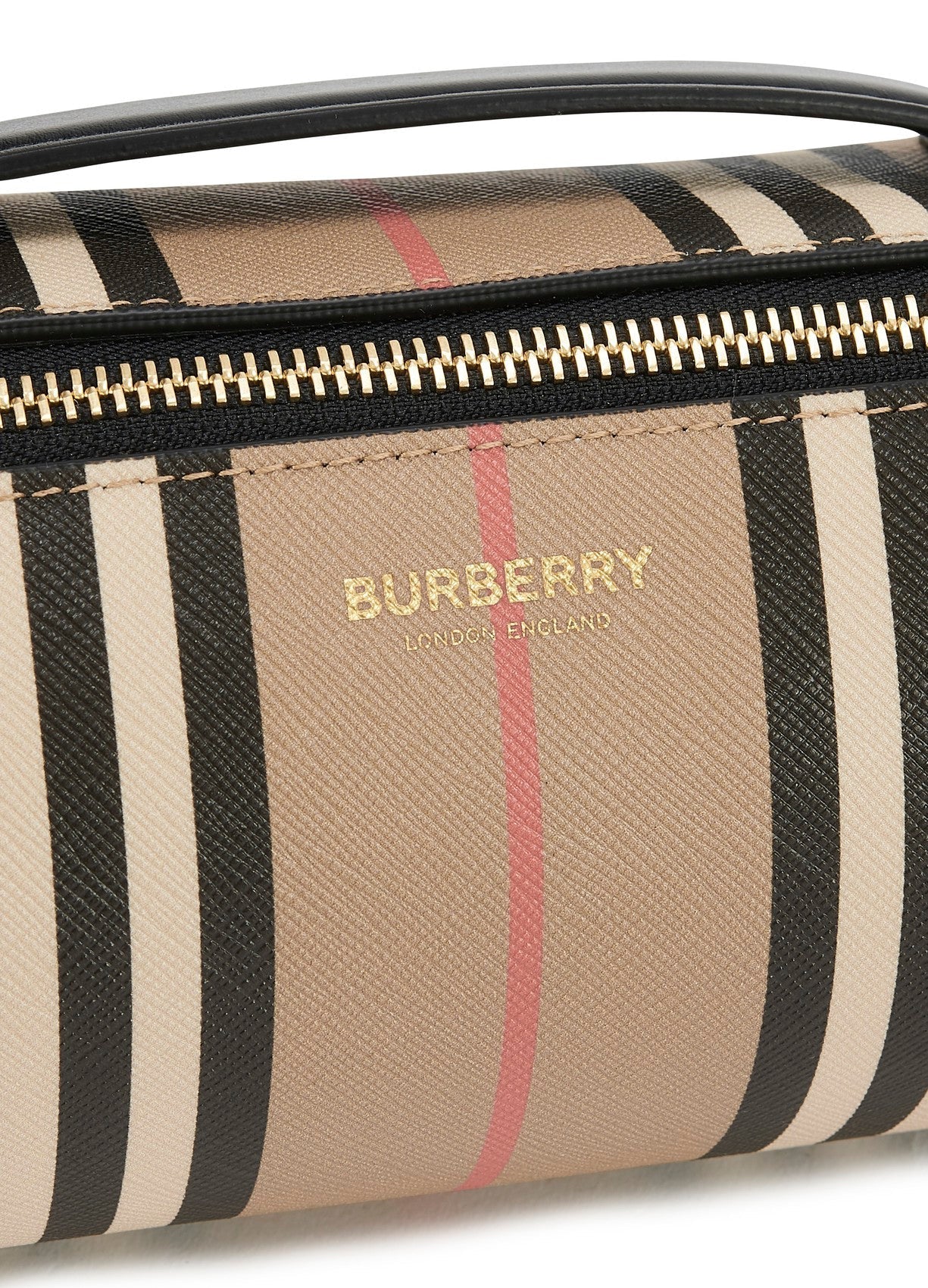 BURBERRY CHECK BARREL BAG