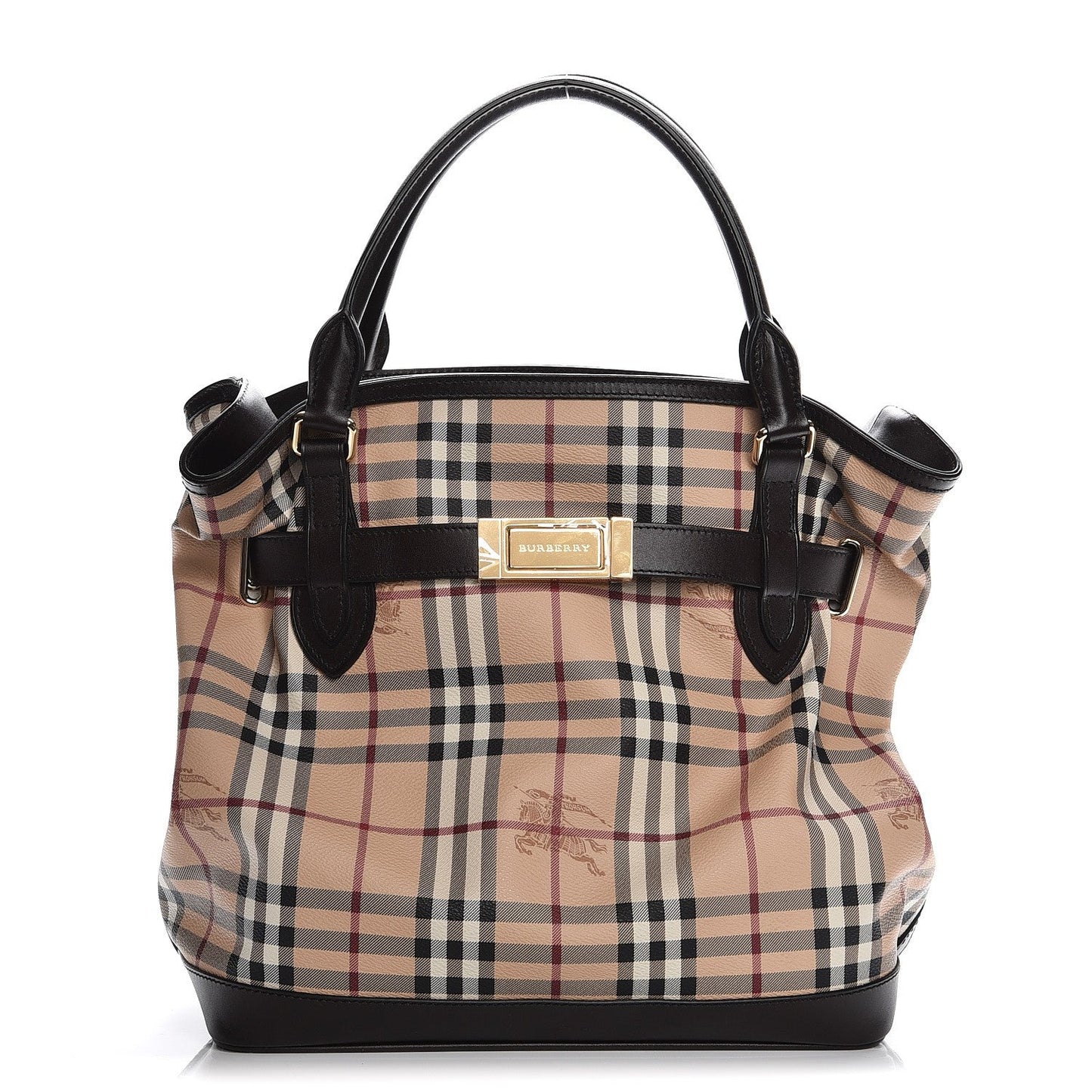 BURBERRY HAYMARKET CHECK GOLDERTON BAG