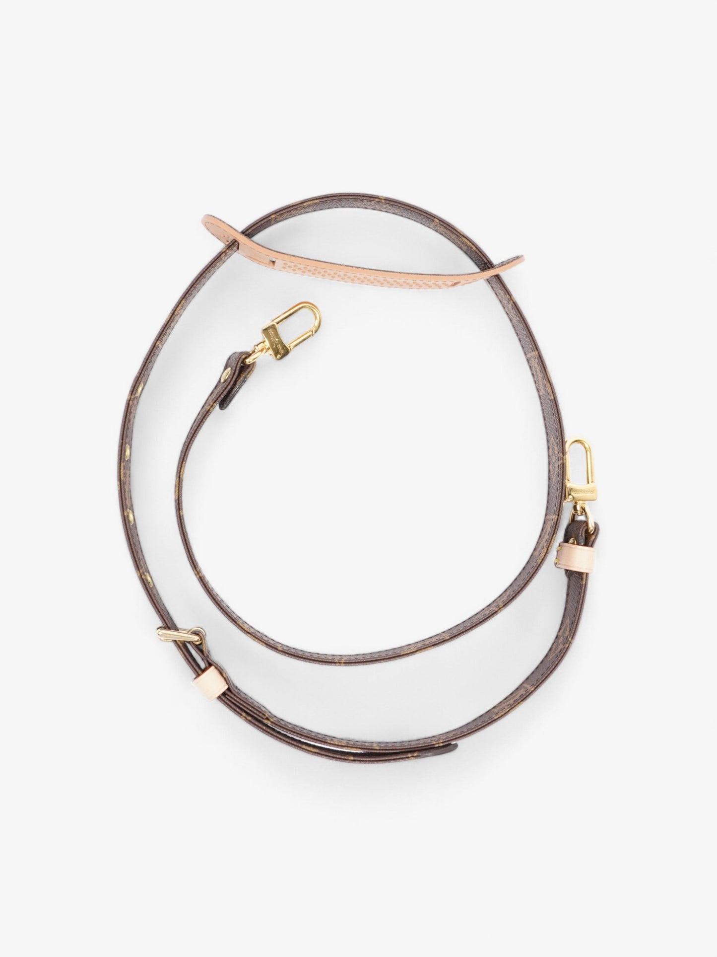 Louis Vuitton Bandoulière Bag Strap Monogram / Gold Coated Canvas