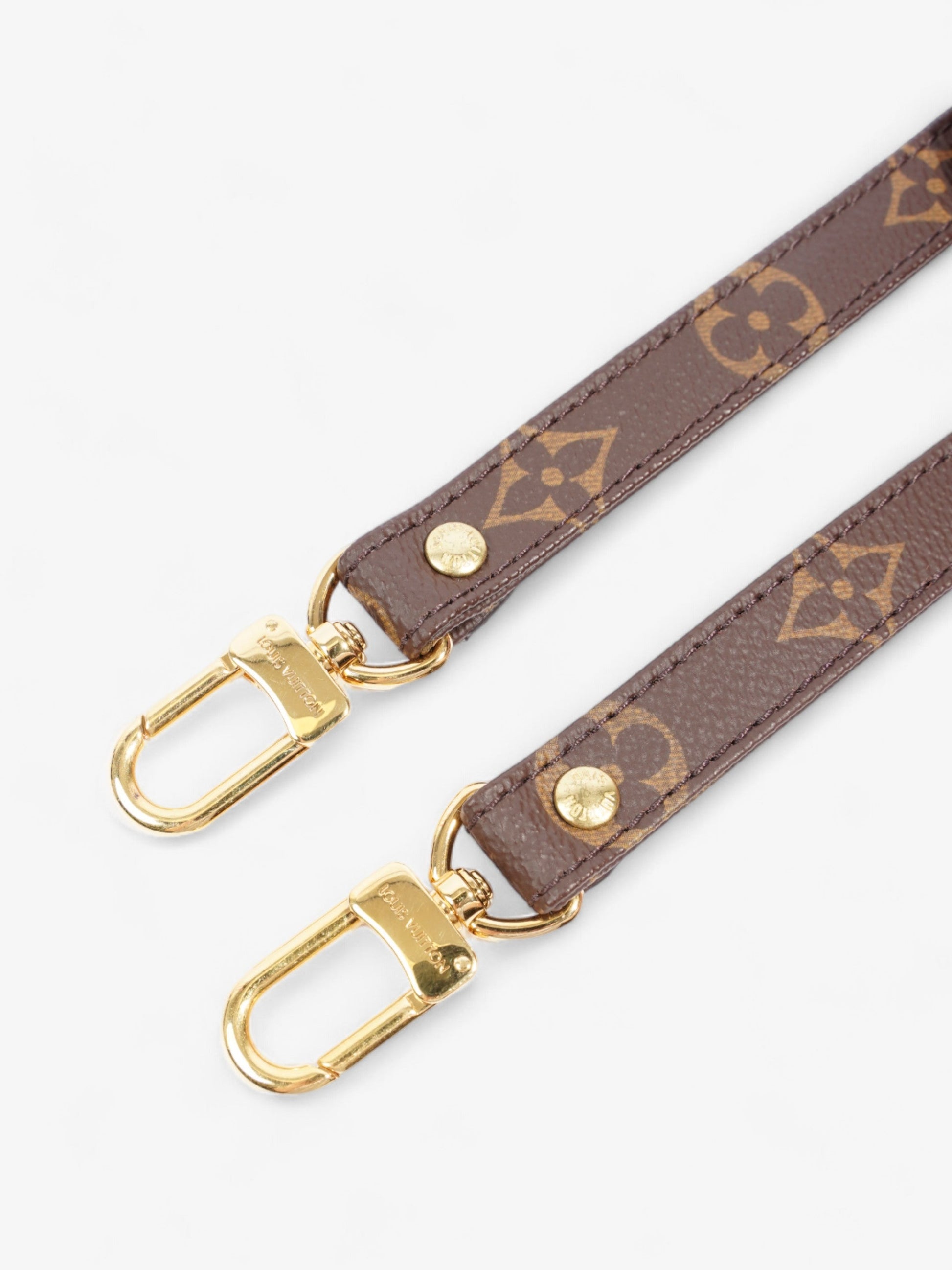 Louis Vuitton Bandoulière Bag Strap Monogram / Gold Coated Canvas