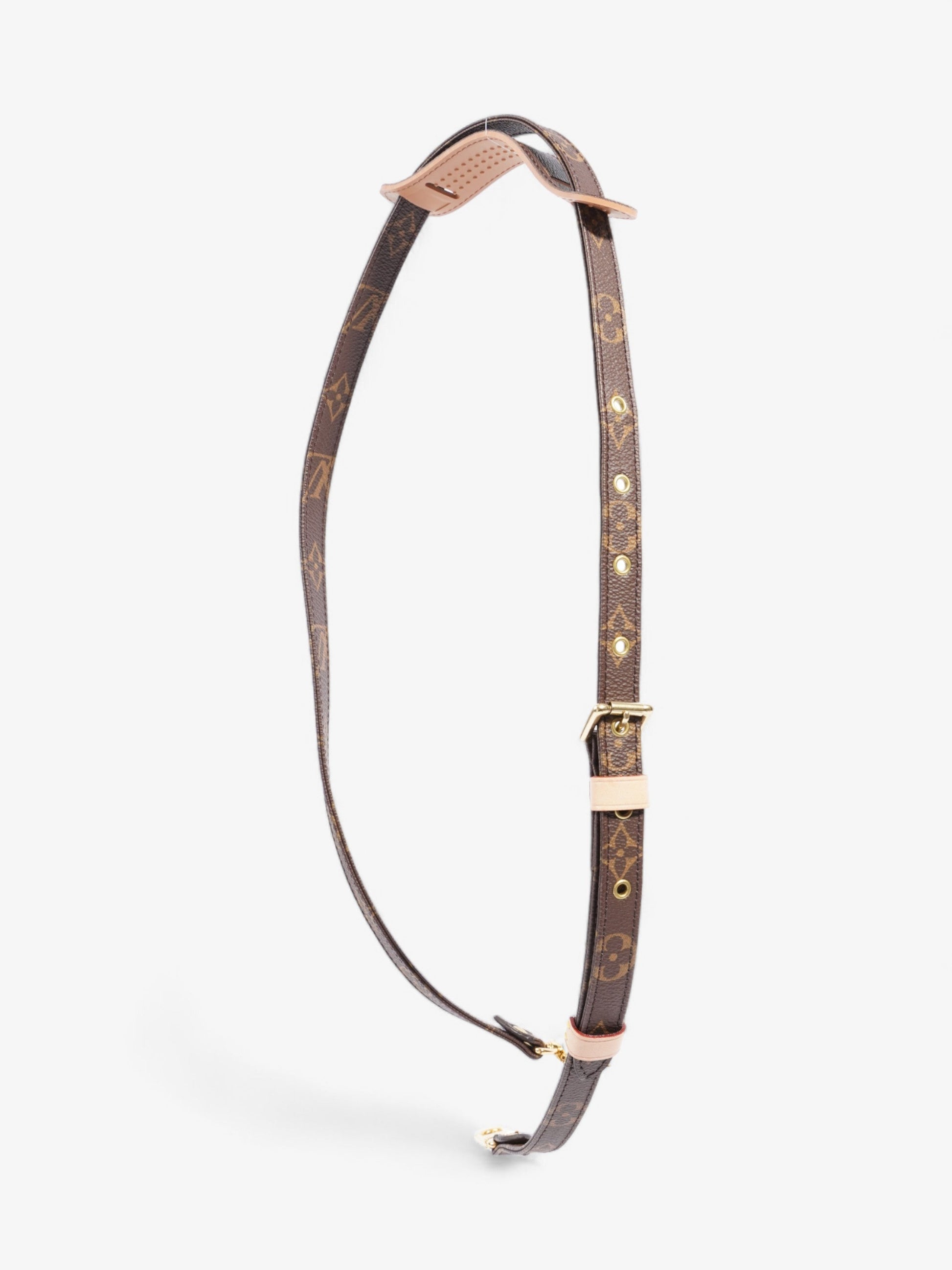 Louis Vuitton Bandoulière Bag Strap Monogram / Gold Coated Canvas