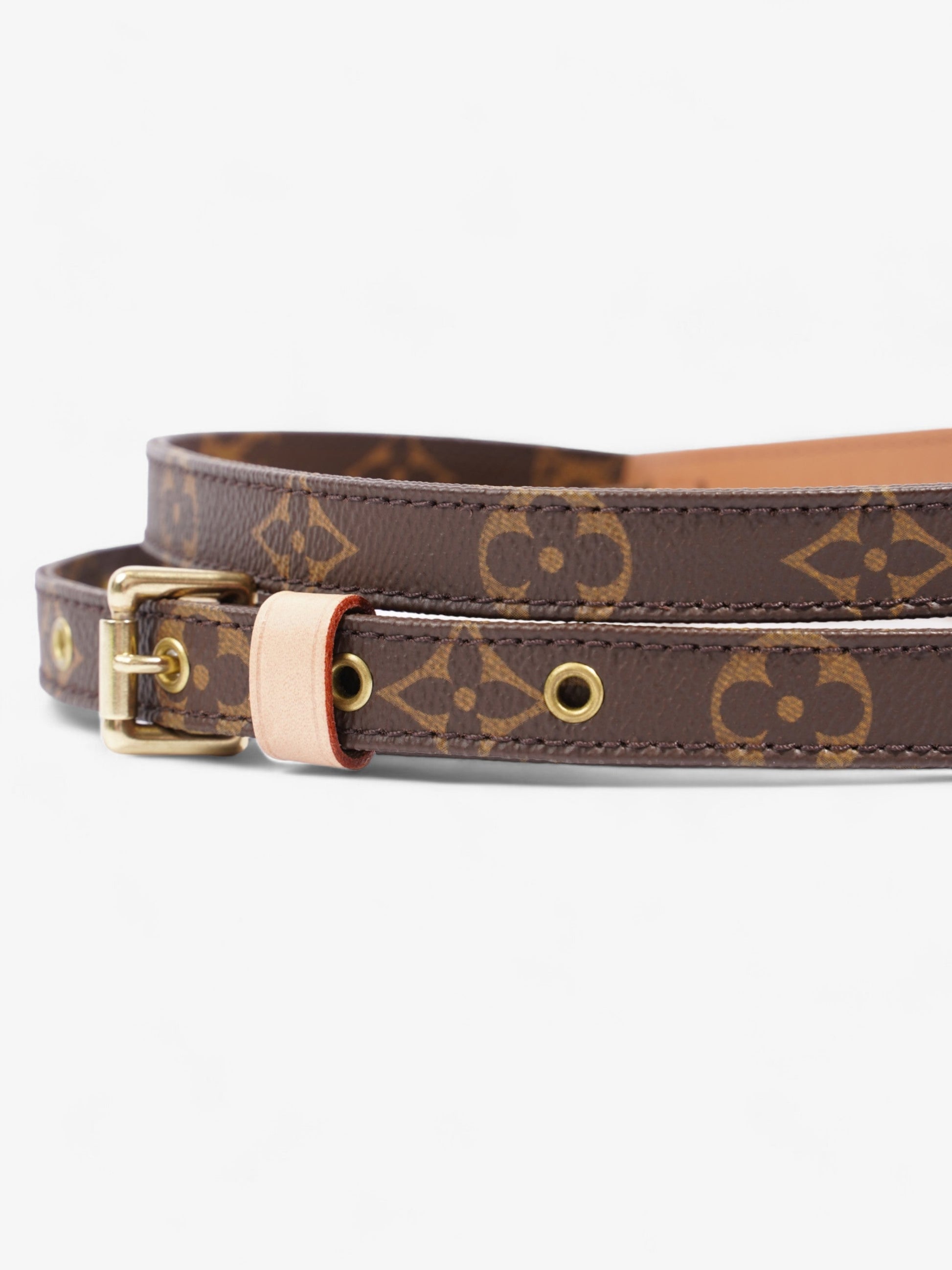 Louis Vuitton Bandoulière Bag Strap Monogram / Gold Coated Canvas