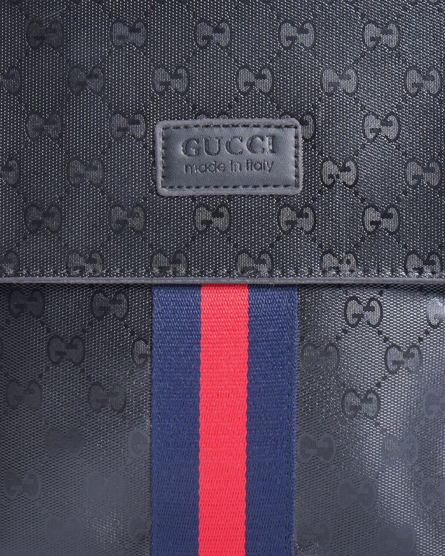Gucci Lou Monogram Leather Canvas Crossbody
