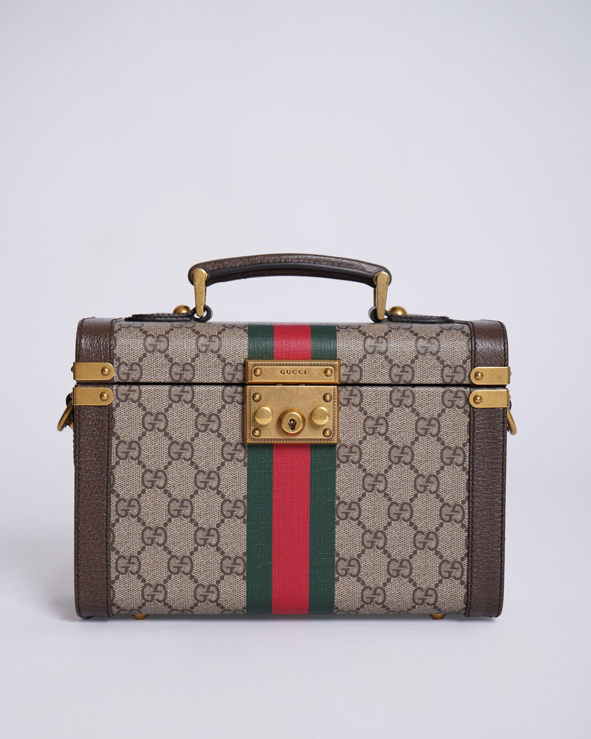 Gucci Monogram Leather Canvas Crossbody