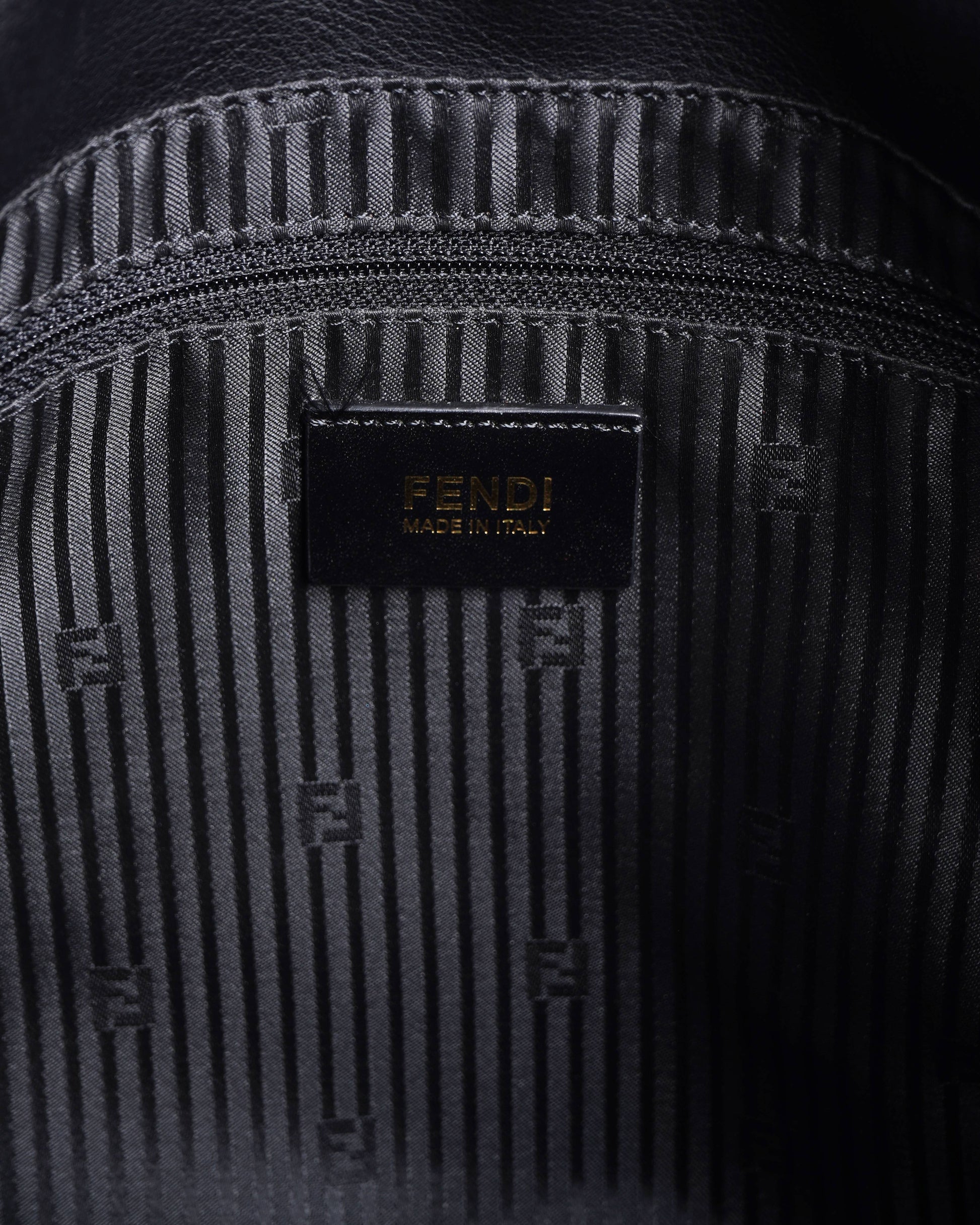Fendi Big Mamma black leather shoulder bag