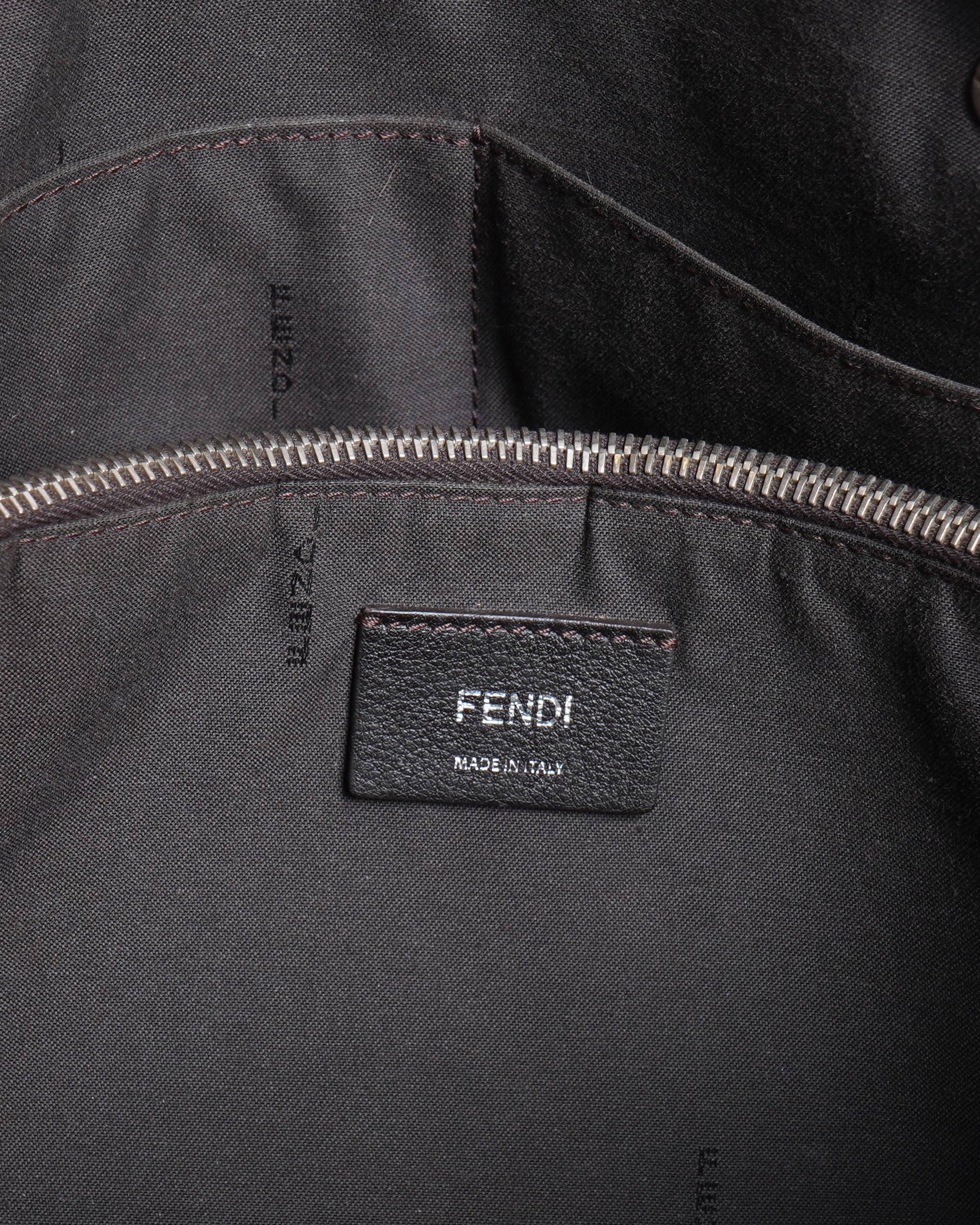 Fendi Leather Rust Shoulder Bag