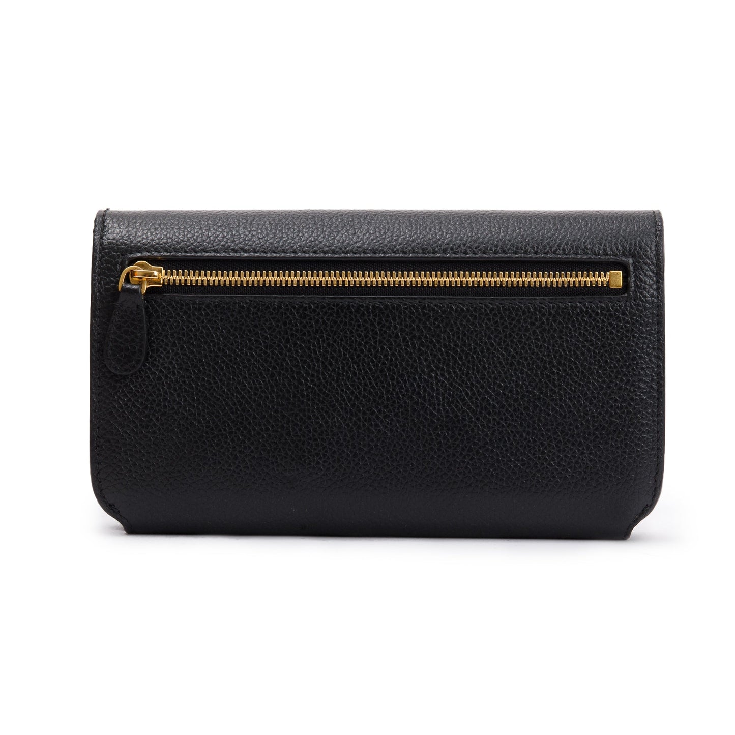 Balenciaga Black Leather Phone Holder Wallet on Chain