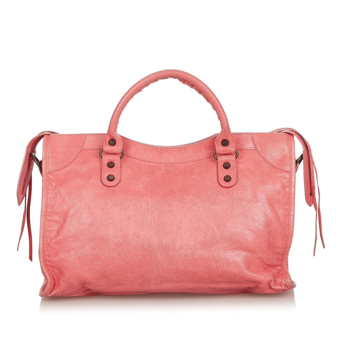 Luxury Balenciaga Trending 2026 Motocross Classic Town Leather Satchel (SHG-26481)