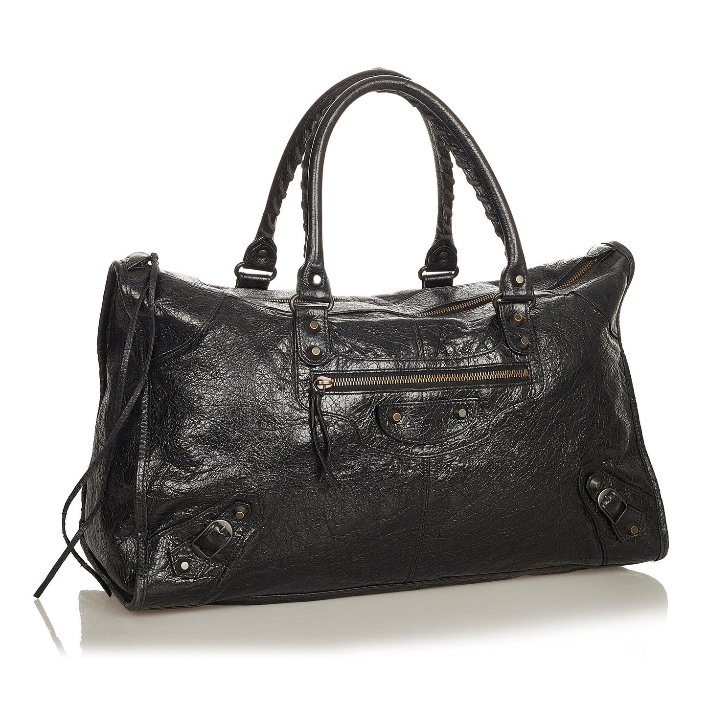 Luxury Balenciaga Trending 2026 Motocross Classic Work Lambskin Leather Handbag (SHG-26627)