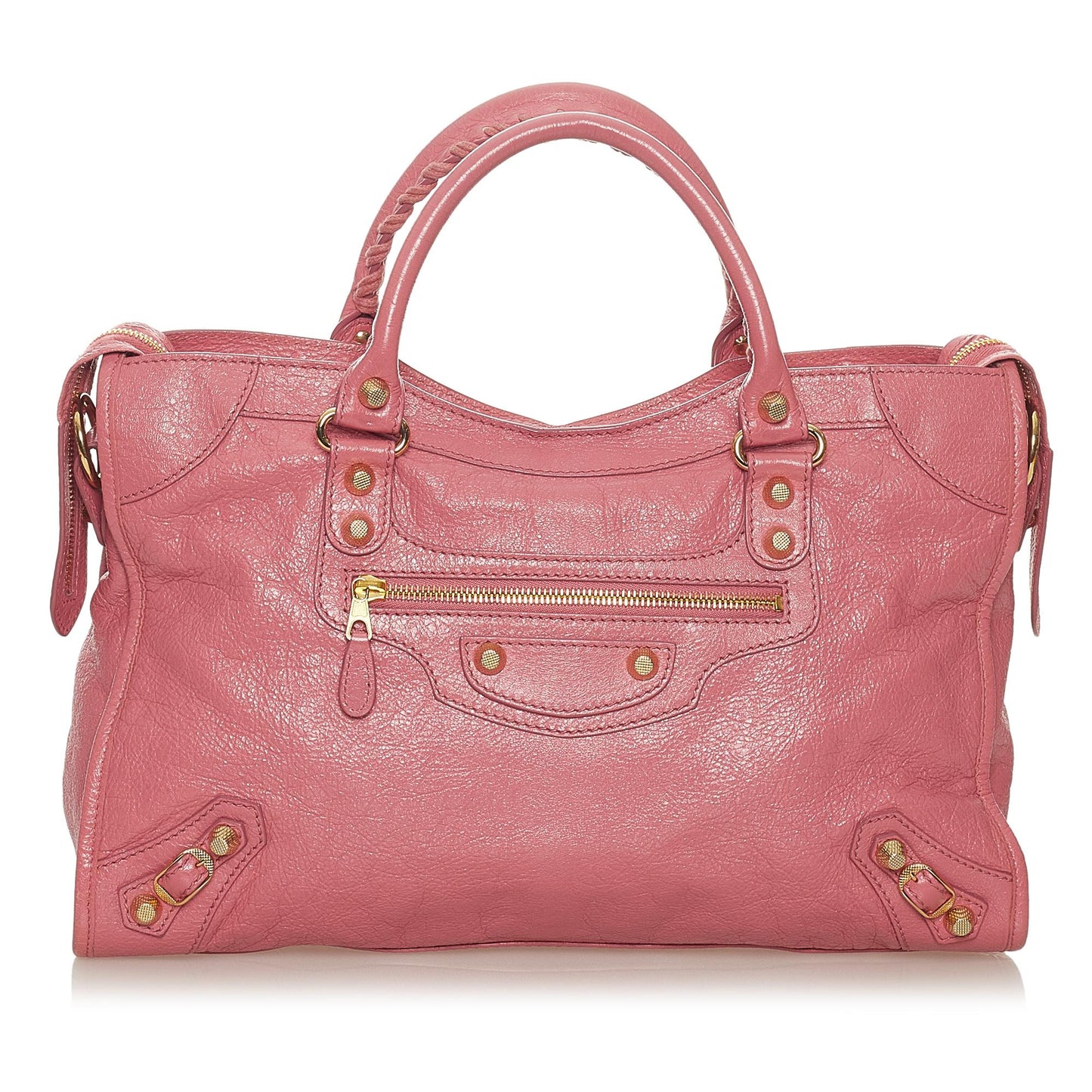 Luxury Balenciaga Trending 2026 Motocross Giant 12 City Lambskin Leather Satchel (SHG-27444)