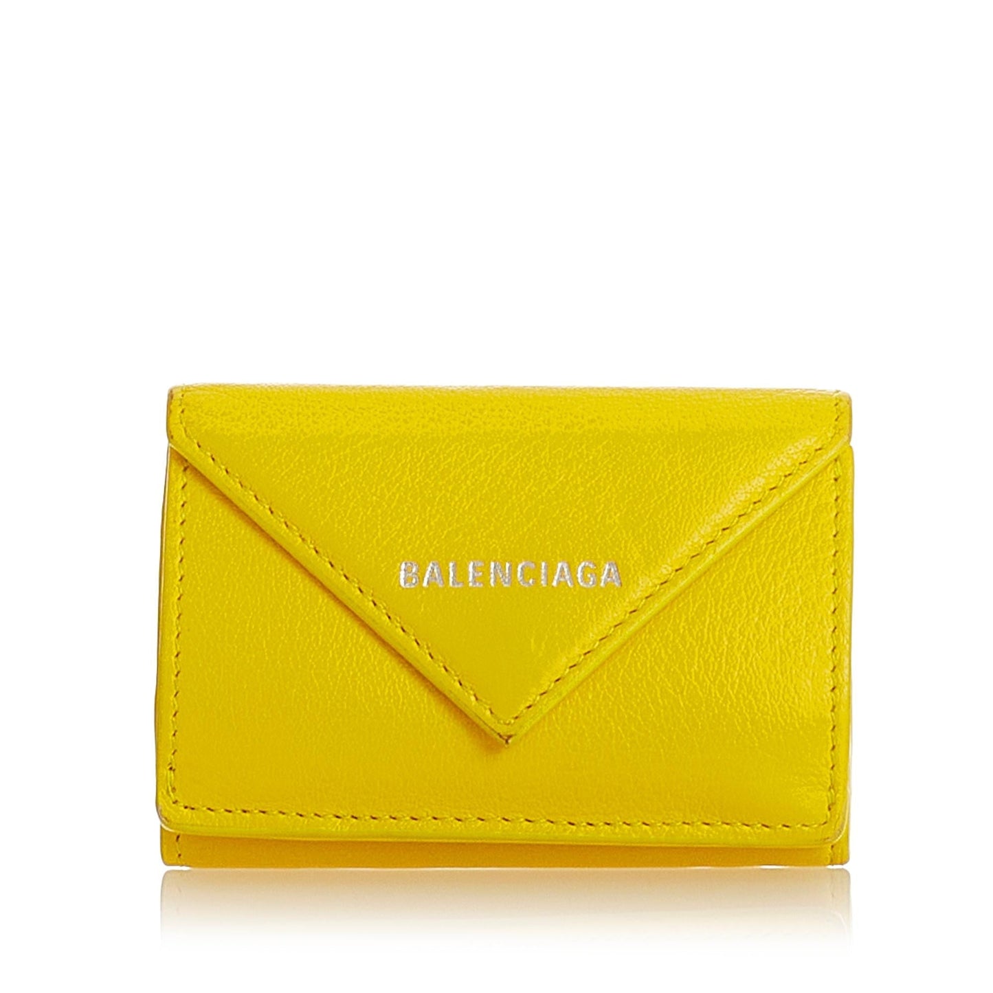 Luxury Balenciaga Trending 2025 Papier Leather Compact Wallet (SHG-25198)