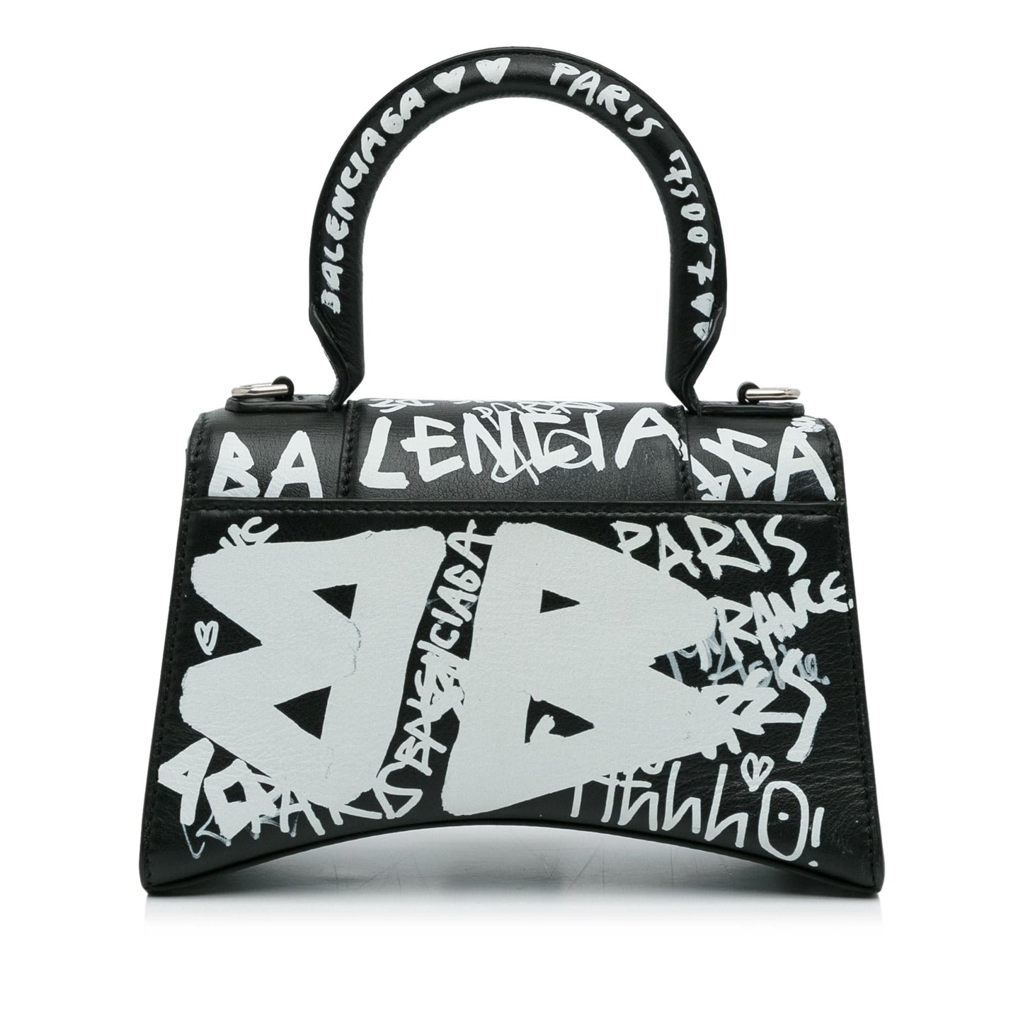 Luxury Balenciaga Trending 2026 XS Hourglass Graffiti Satchel (SHG-heztyI)