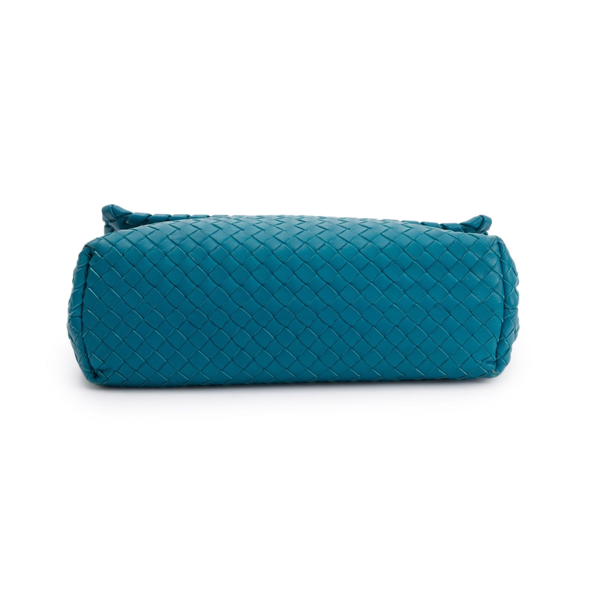 Bottega Veneta Blue Large Intrecciato Olimpia Bag