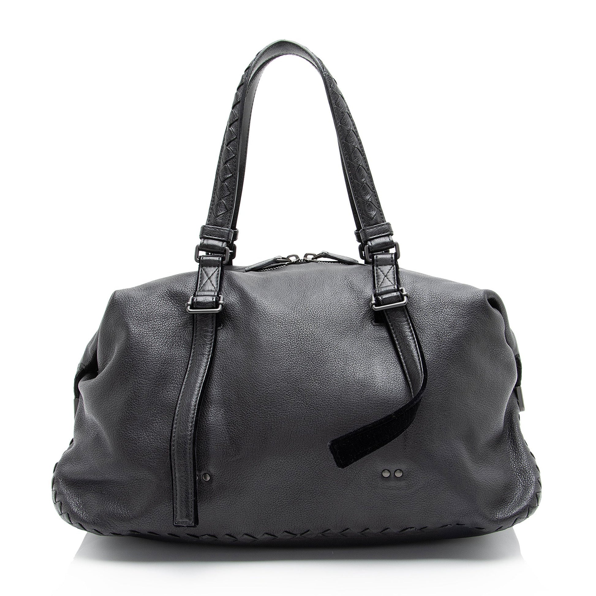Luxury Bottega Veneta Buffalo Leather Satchel (SHF-W1iSWN)