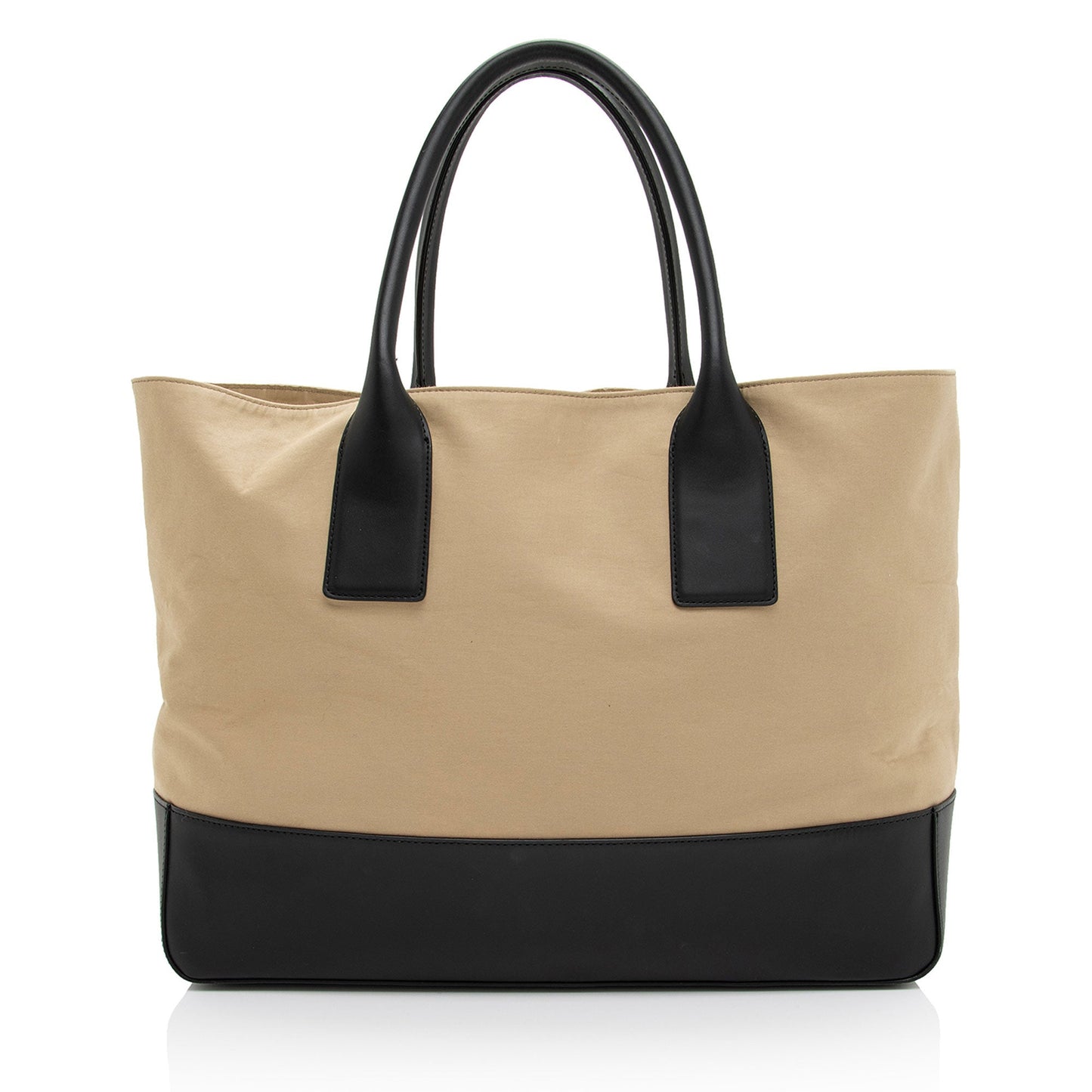 Luxury Bottega Veneta Canvas Calfskin Two Tone Tote (SHF-HlaCzX)