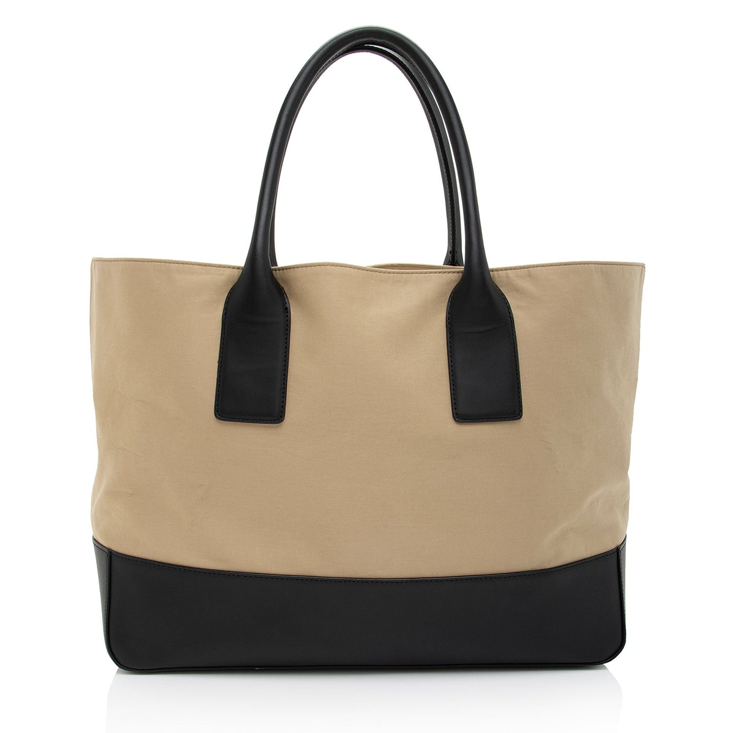 Luxury Bottega Veneta Canvas Calfskin Two Tone Tote (SHF-HlaCzX)