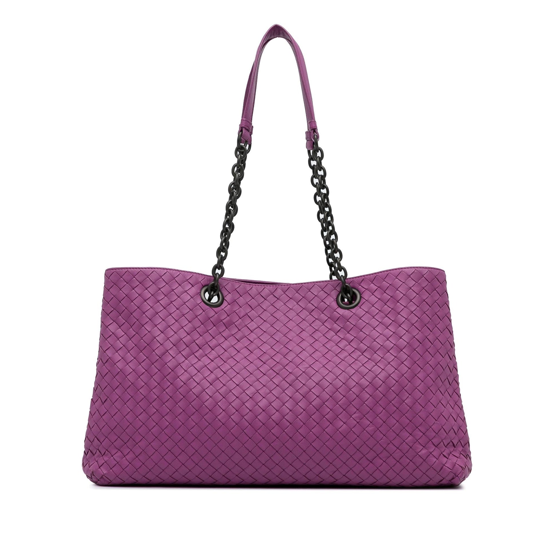 Luxury Bottega Veneta Intrecciato Chain Tote Bag (SHG-IICyab)