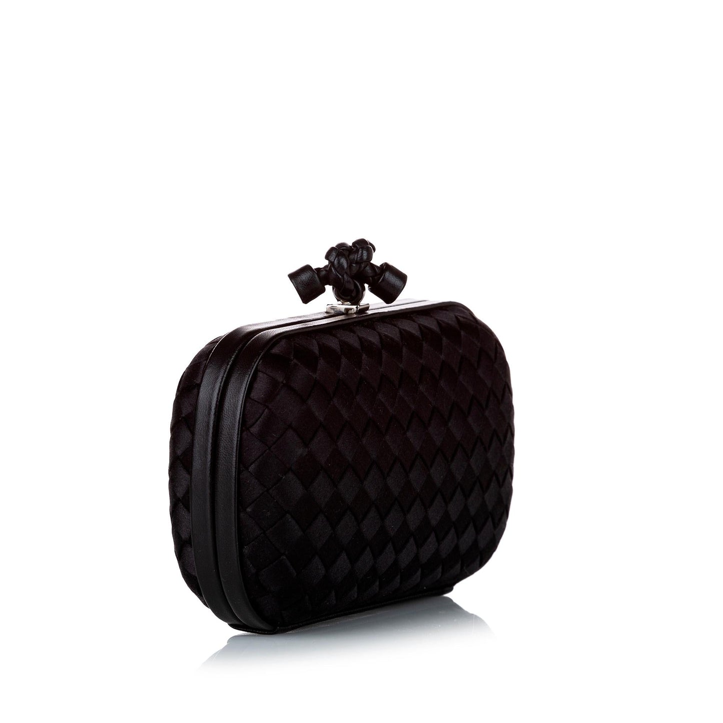 Luxury Bottega Veneta Intrecciato Knot Silk Clutch Bag (SHG-29344)