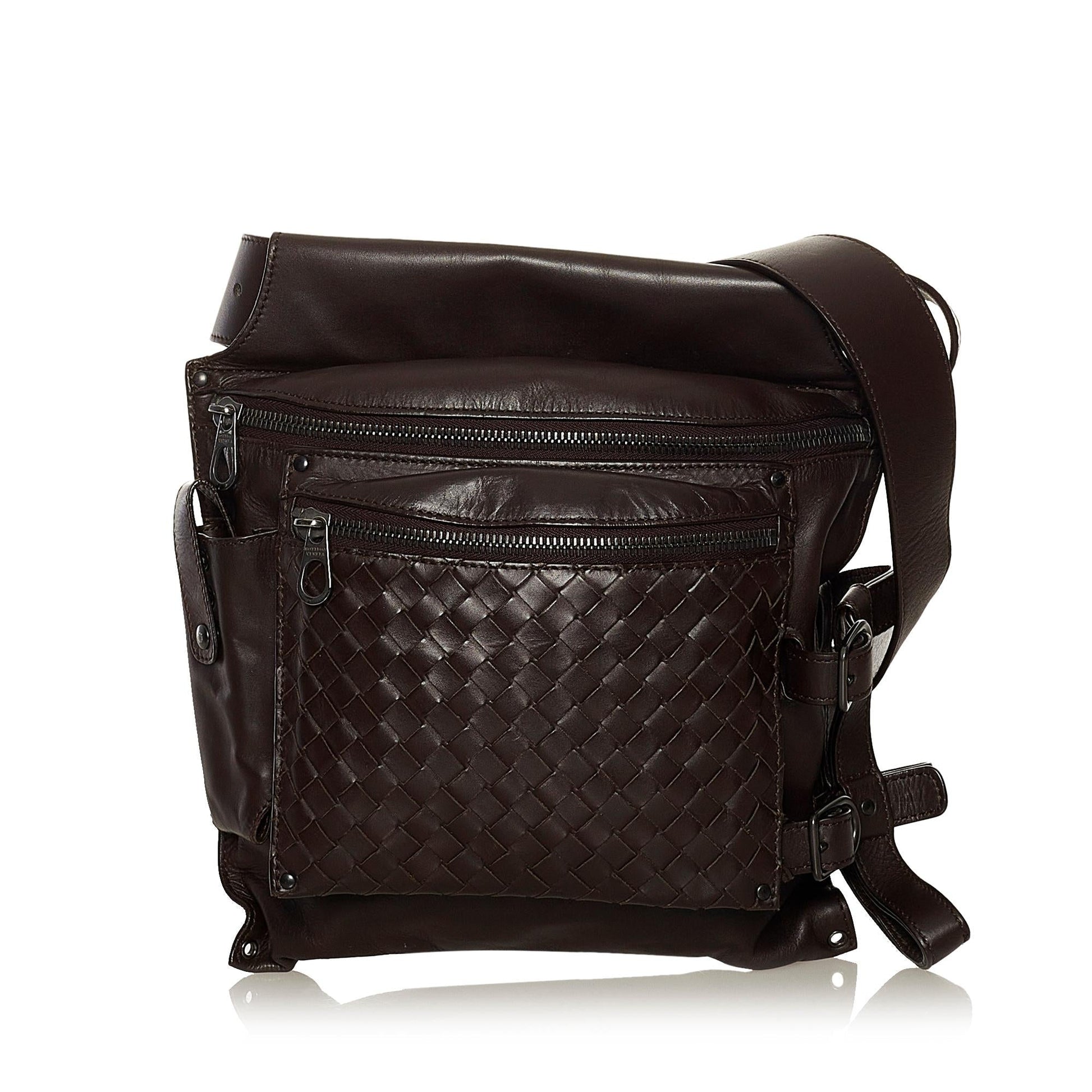 Luxury Bottega Veneta Intrecciato Leather Belt Bag (SHG-34967)