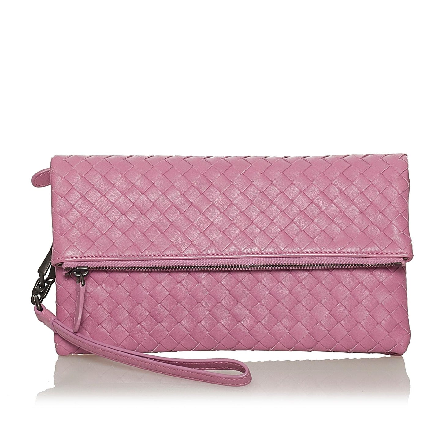 Luxury Bottega Veneta Intrecciato Leather Clutch Bag (SHG-28567)