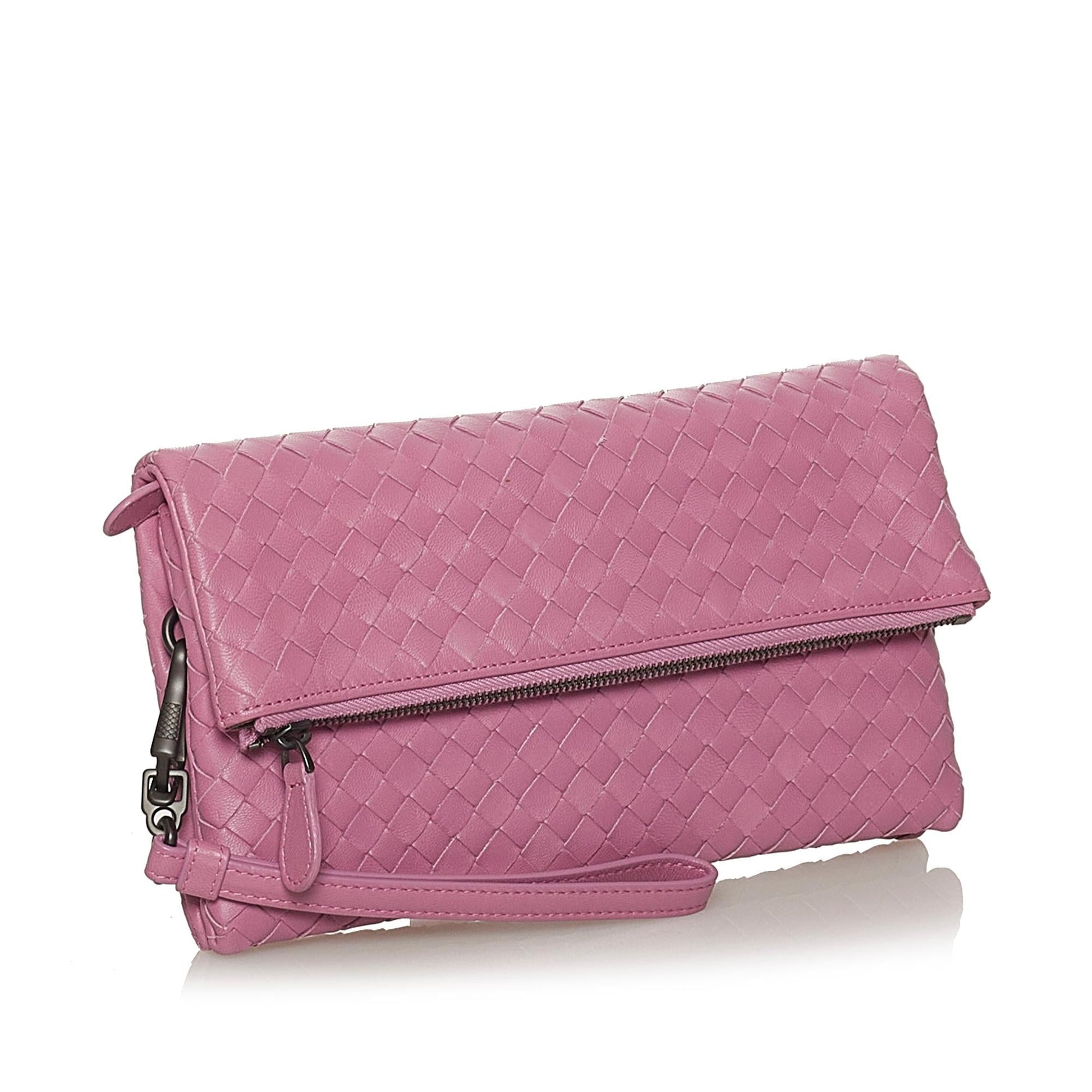 Luxury Bottega Veneta Intrecciato Leather Clutch Bag (SHG-28567)