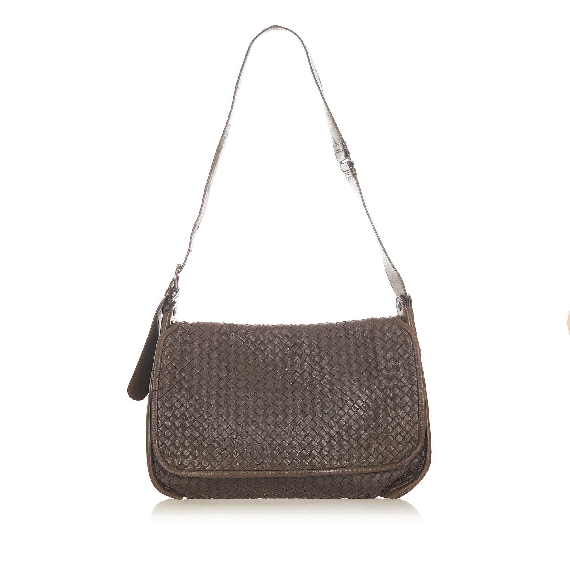 Luxury Bottega Veneta Intrecciato Leather Crossbody Bag (SHG-19828)