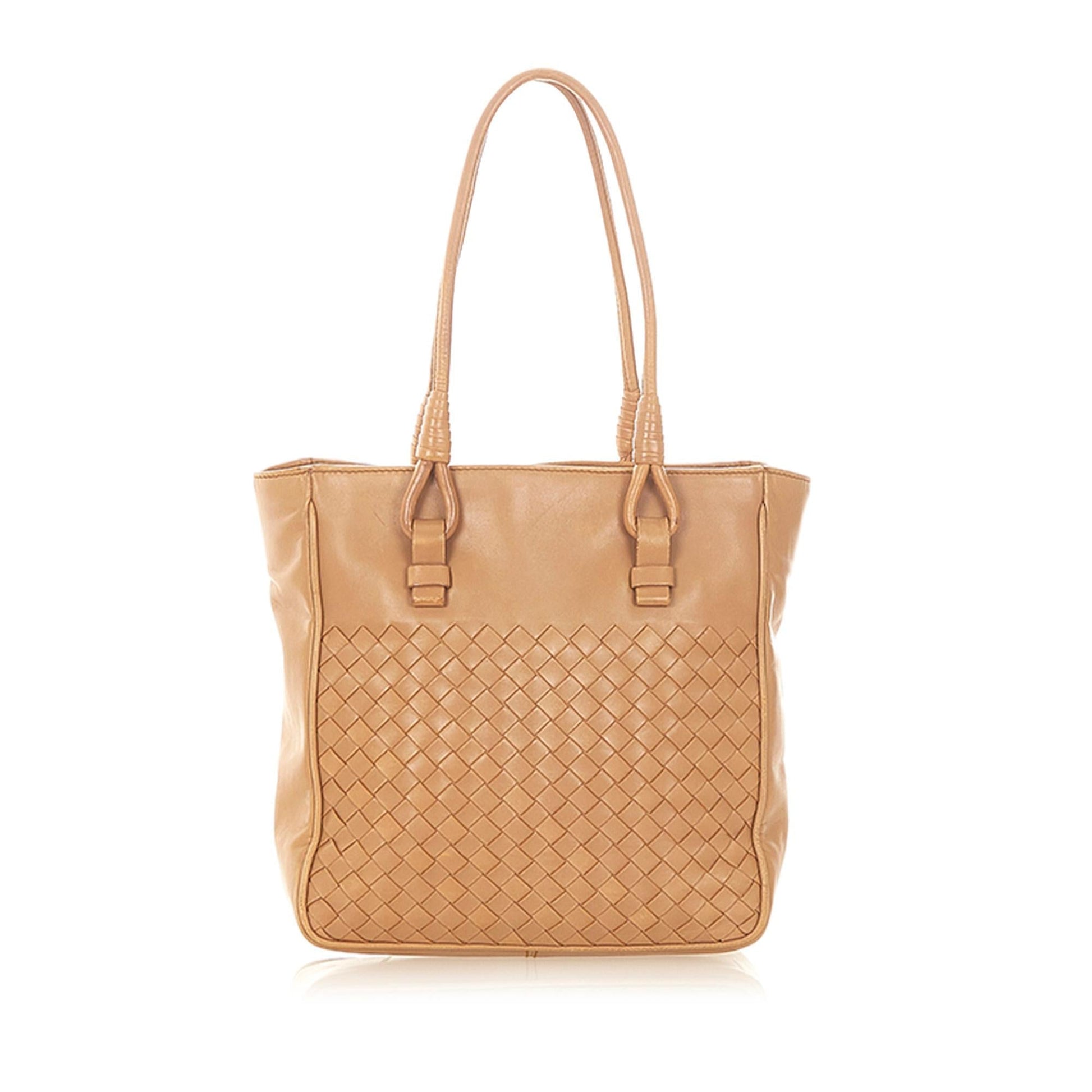 Luxury Bottega Veneta Intrecciato Leather Handbag (SHG-22611)