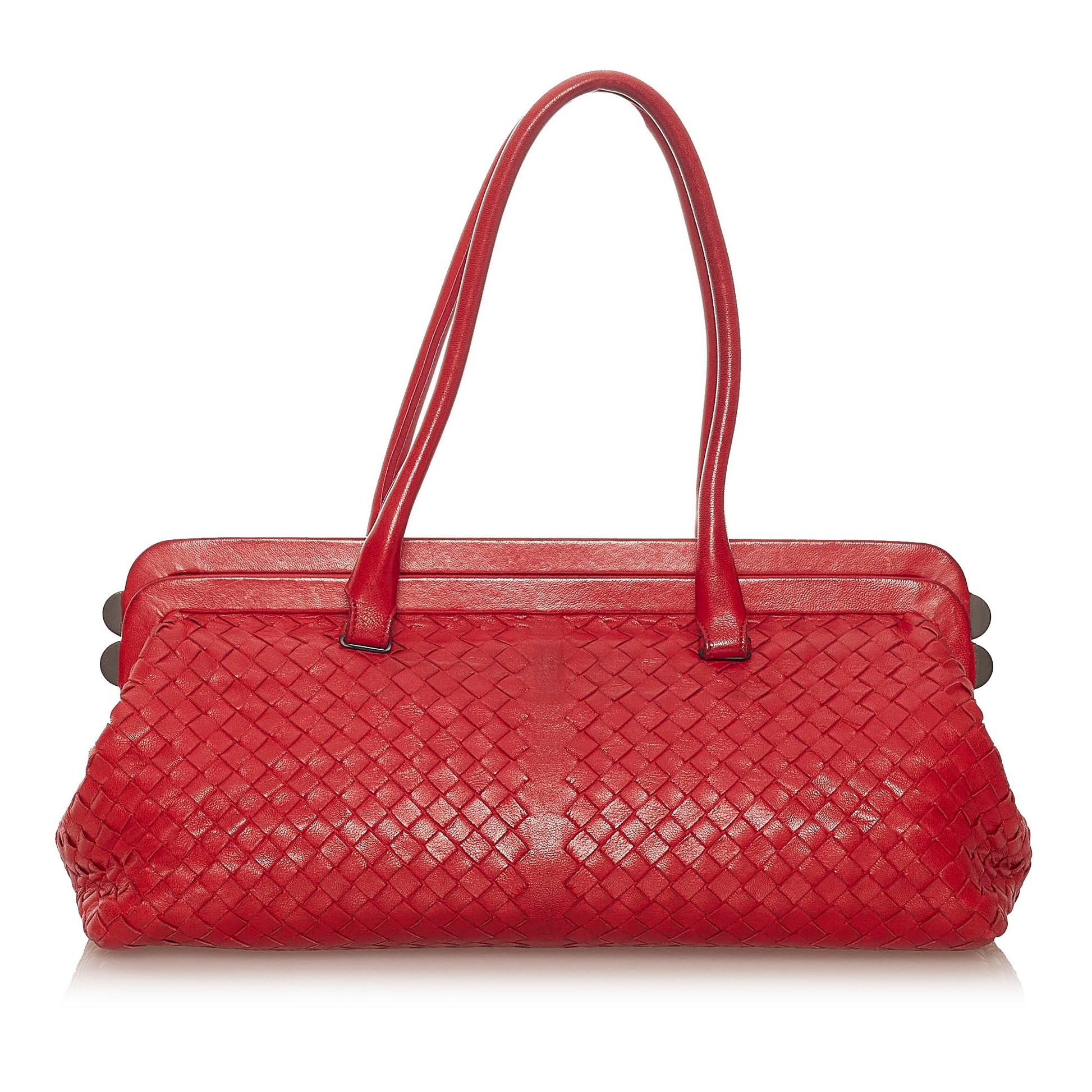 Luxury Bottega Veneta Intrecciato Leather Handbag (SHG-28134)