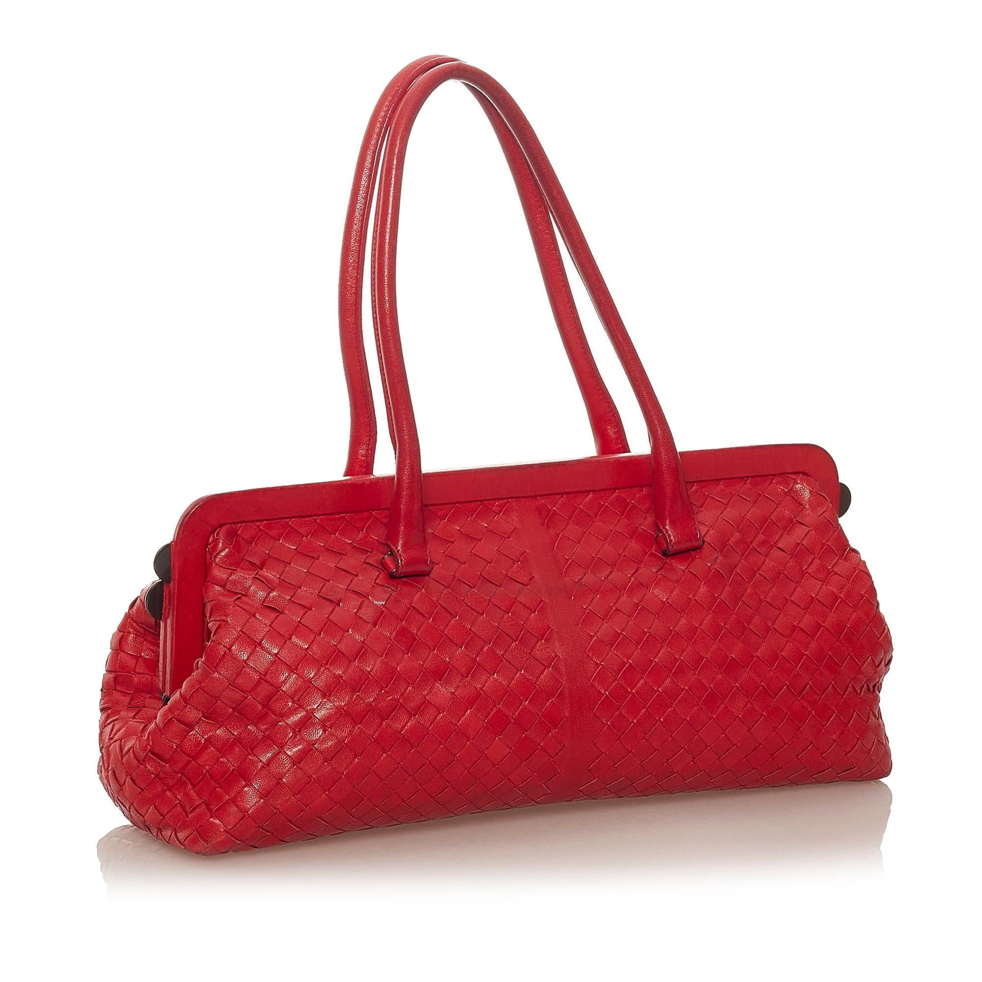 Luxury Bottega Veneta Intrecciato Leather Handbag (SHG-28134)