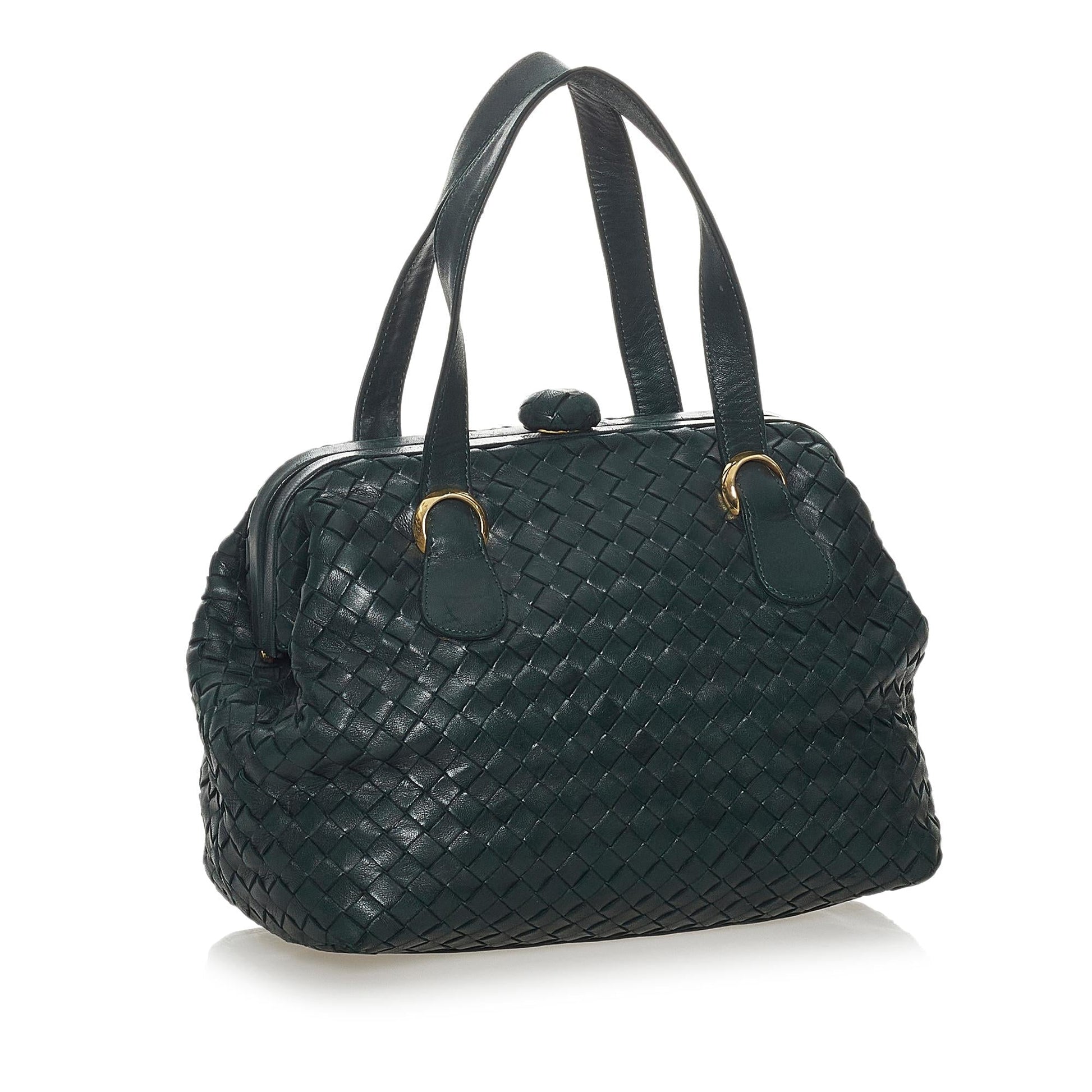 Luxury Bottega Veneta Intrecciato Leather Handbag (SHG-28135)