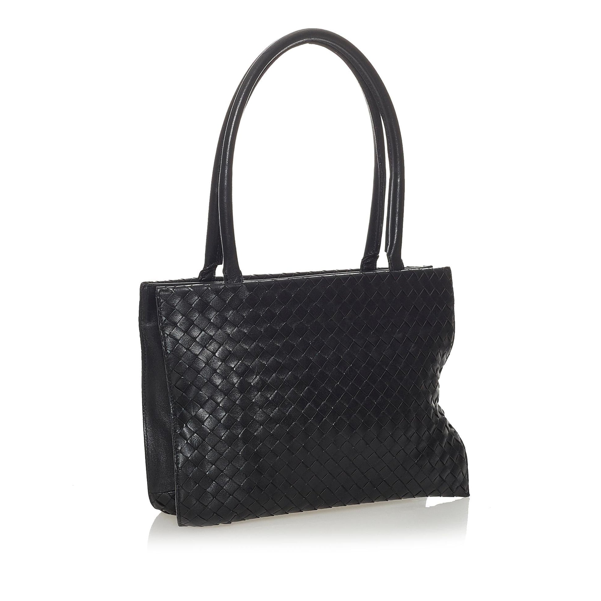 Luxury Bottega Veneta Intrecciato Leather Handbag (SHG-28140)