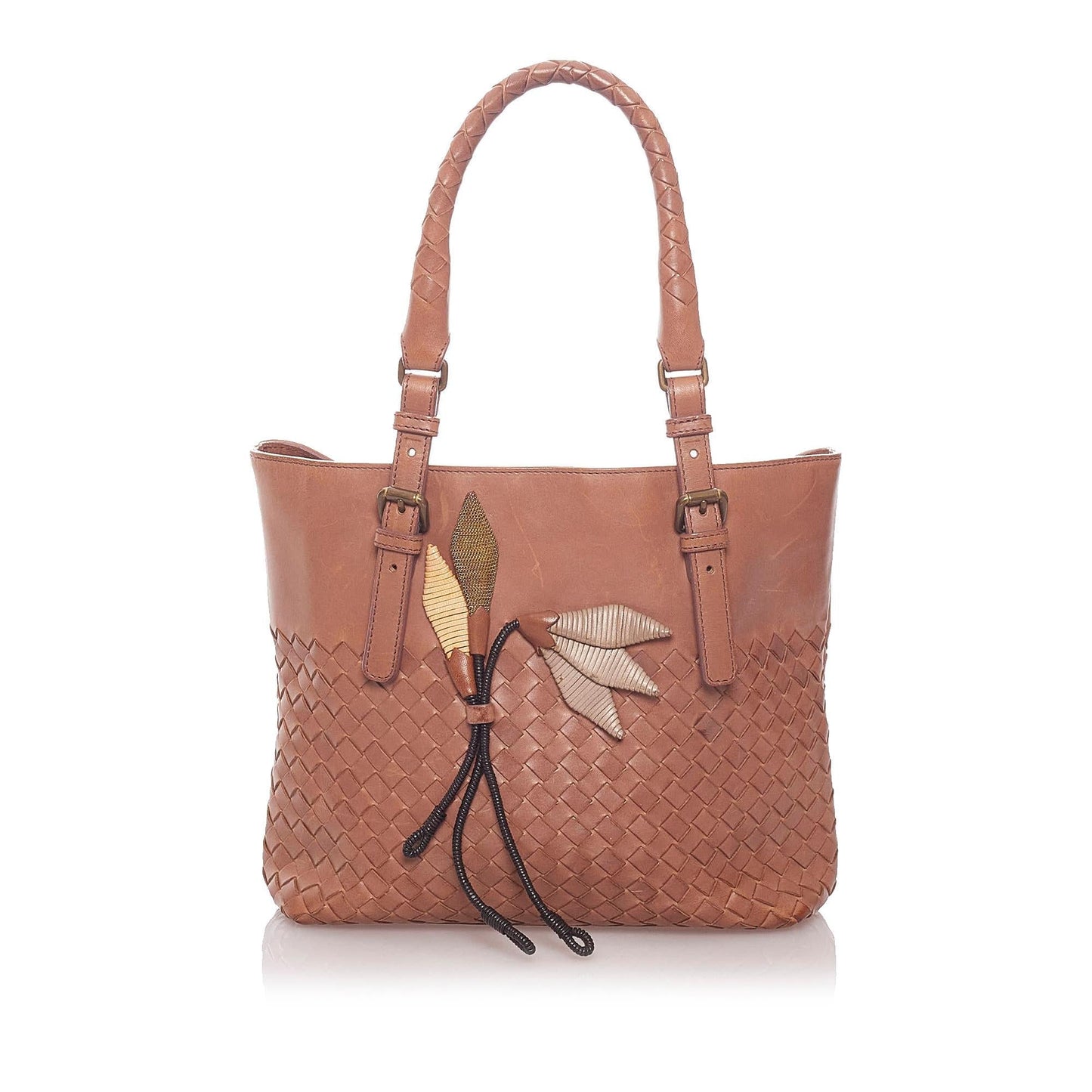 Luxury Bottega Veneta Intrecciato Leather Handbag (SHG-29162)